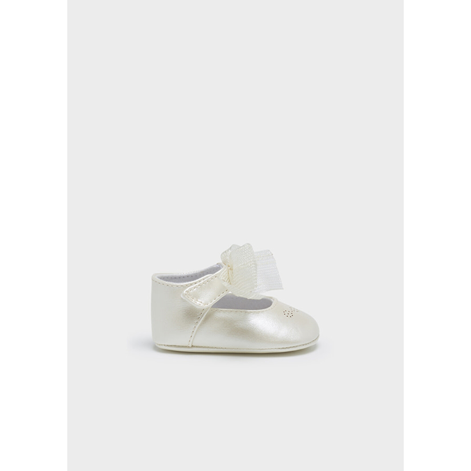 MAYORAL NEWBORN INFANT GIRLS BOW BUCKLE SHOES