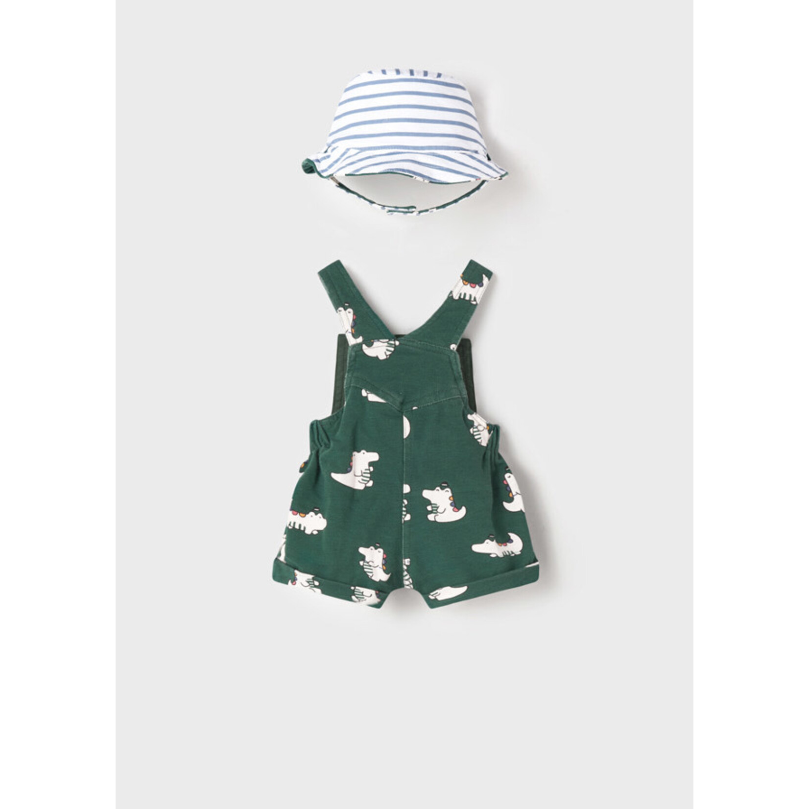 MAYORAL NEWBORN BABY OVERALL & REVERSIBLE HAT