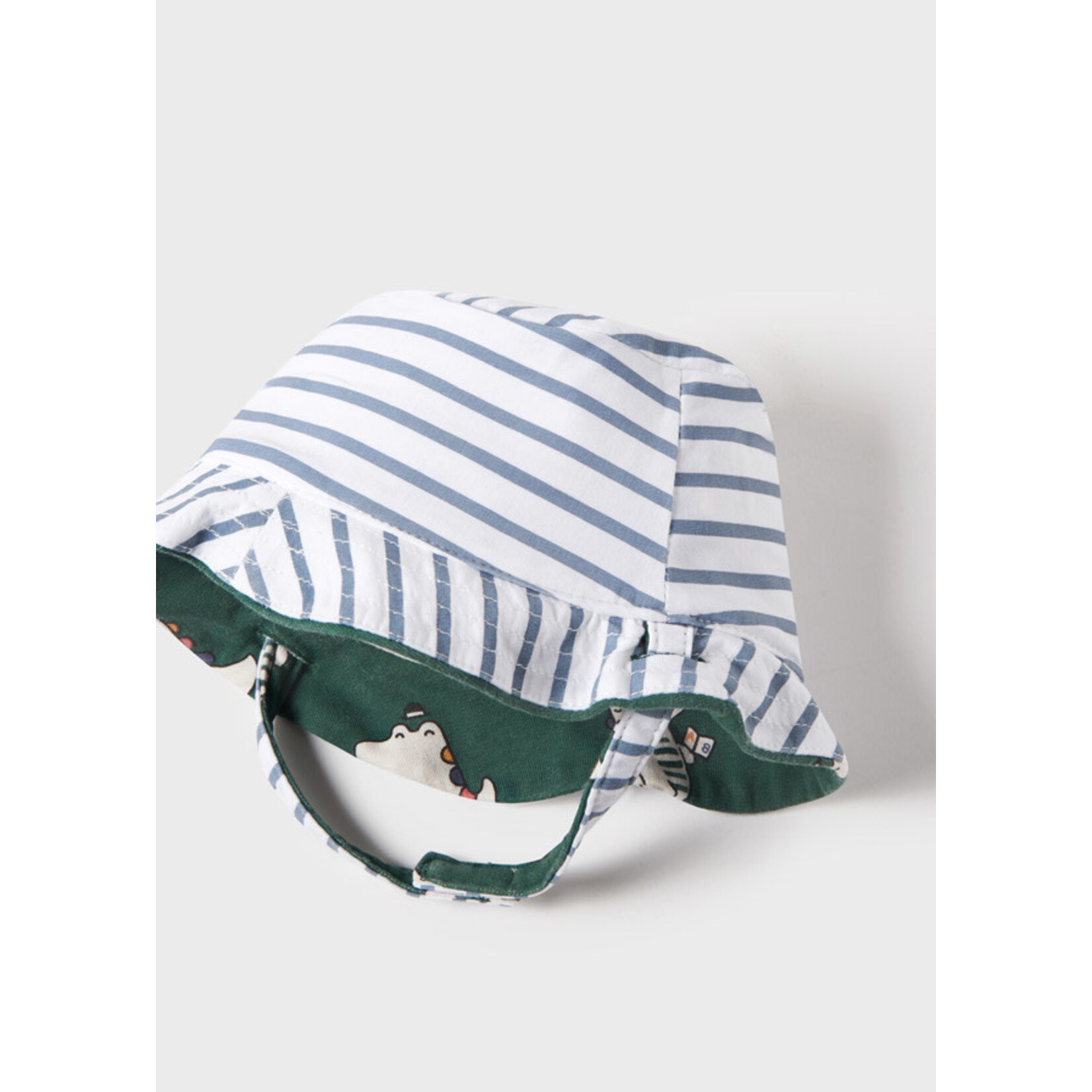 MAYORAL NEWBORN Baby Boy Overall & Reversible Hat
