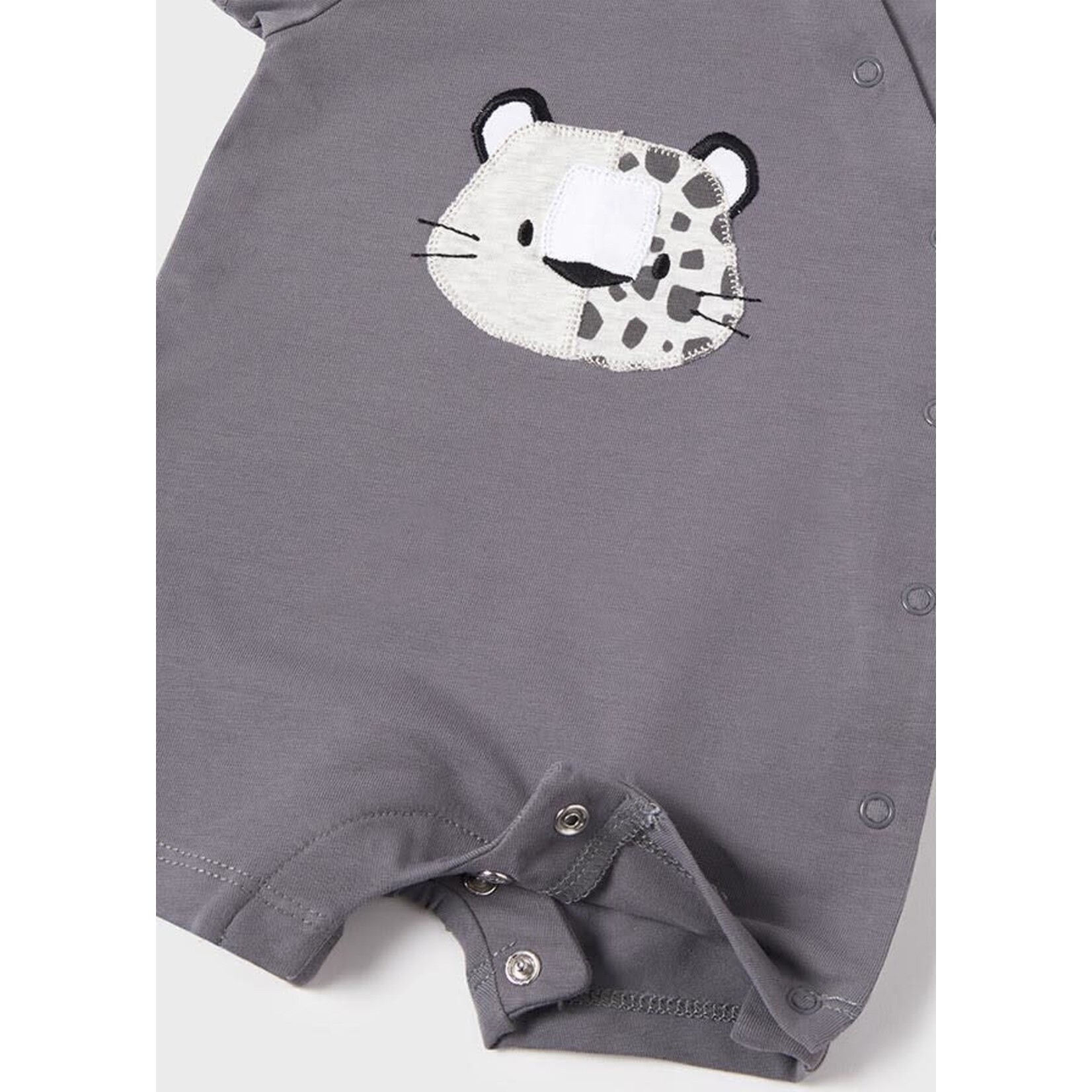 MAYORAL NEWBORN 2PC SHORT ROMPER & BANDANA SET BABY BOY