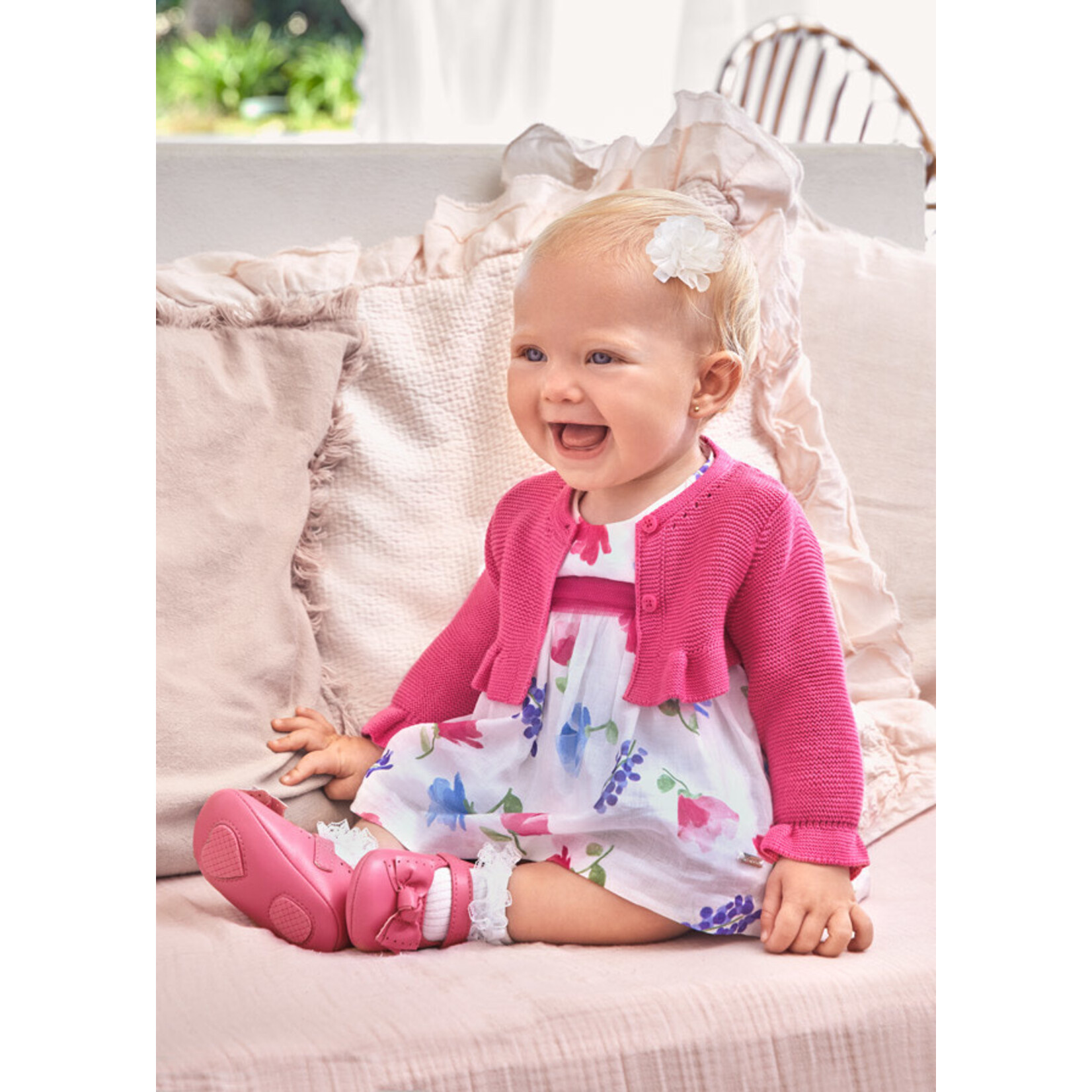 MAYORAL NEWBORN PRINTED DRESS