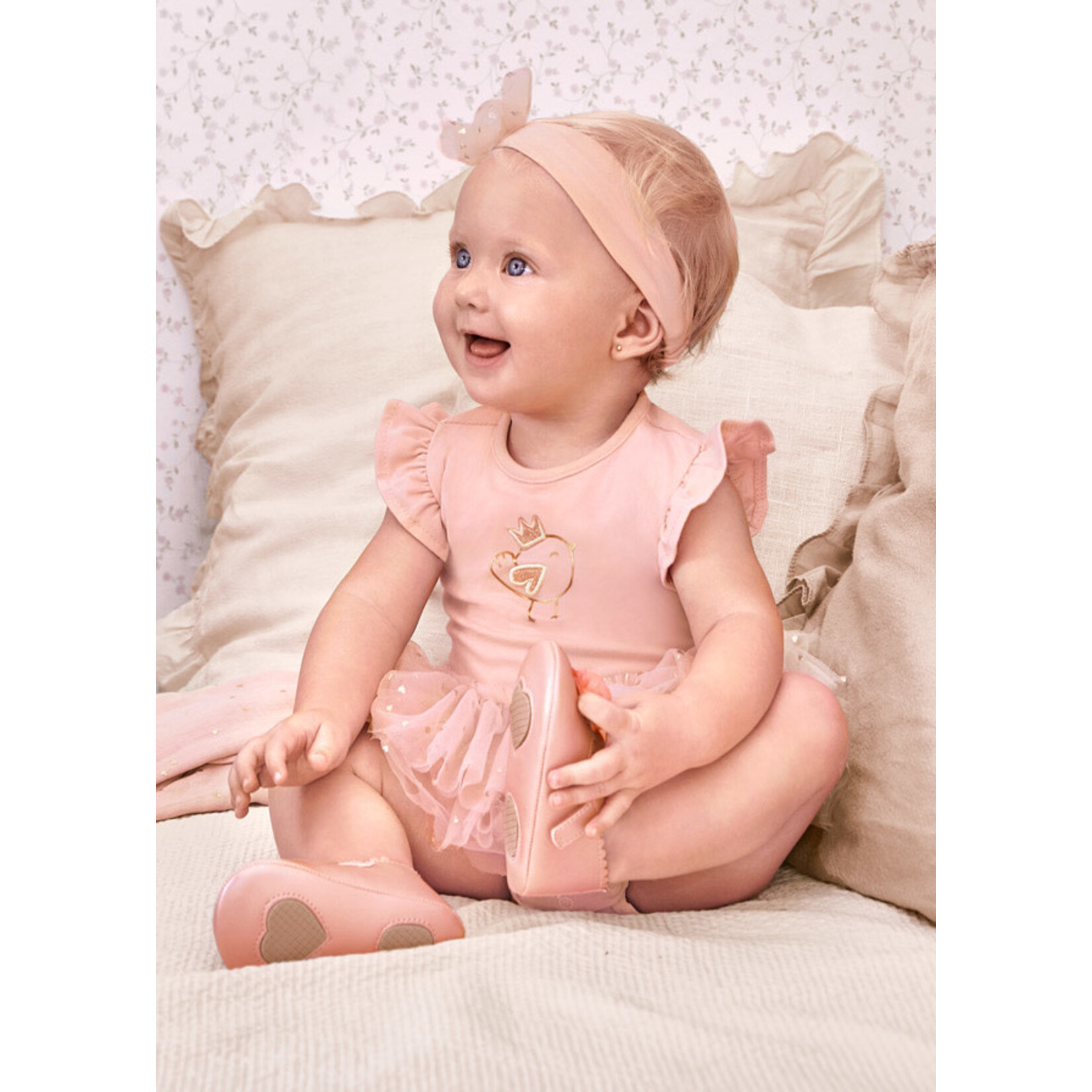 MAYORAL NEWBORN TUTU ONESIE W/ HEADBAND BABY GIRL