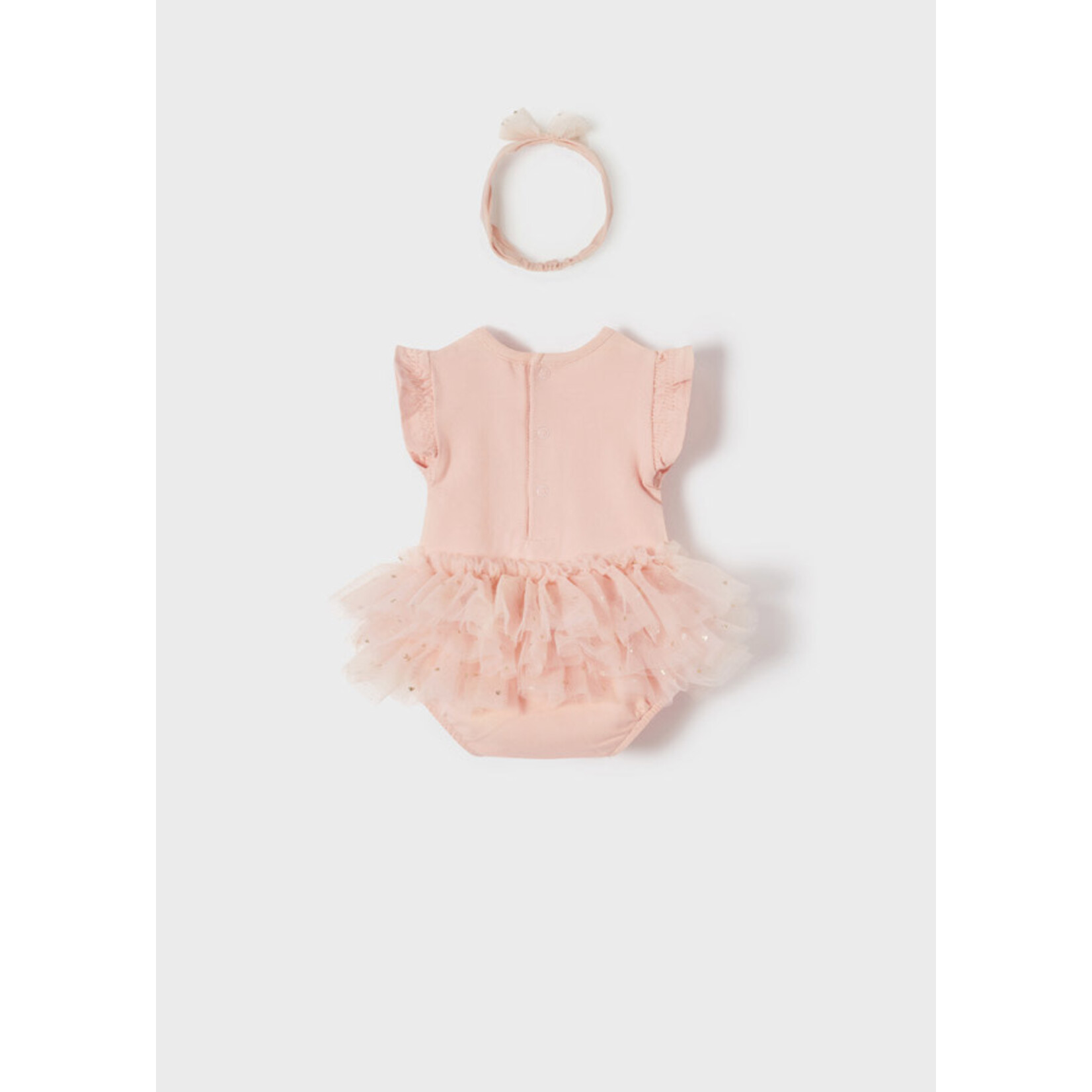 MAYORAL NEWBORN TUTU ONESIE W/ HEADBAND BABY GIRL
