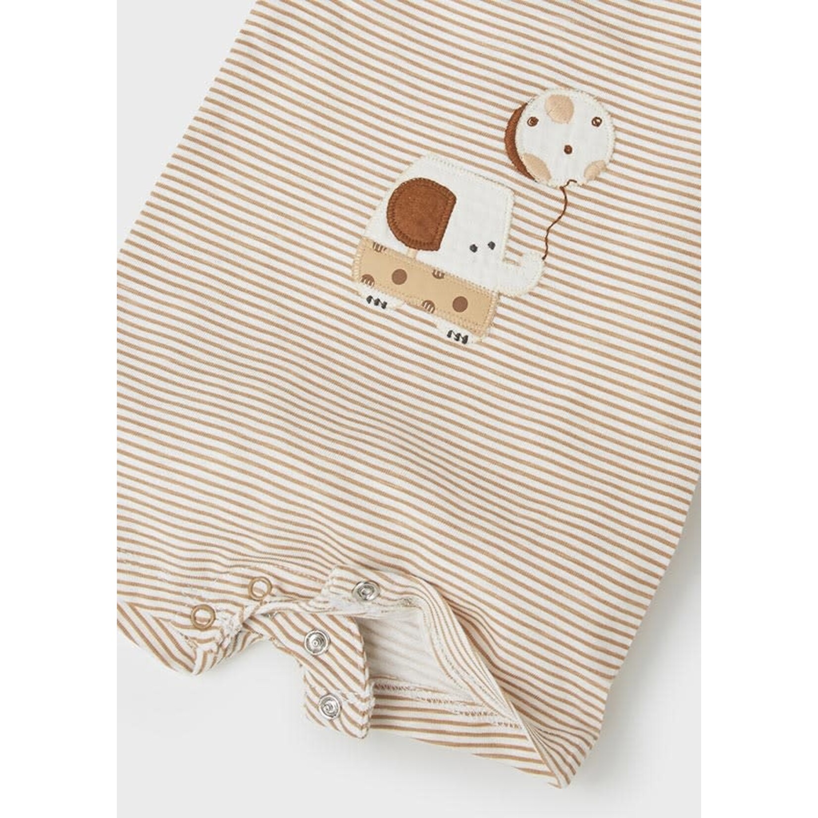 MAYORAL NEWBORN 2PC SHORT ROMPER & BANDANA SET BABY BOY