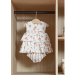 MAYORAL NEWBORN DRESS W/ DIAPER COVER
