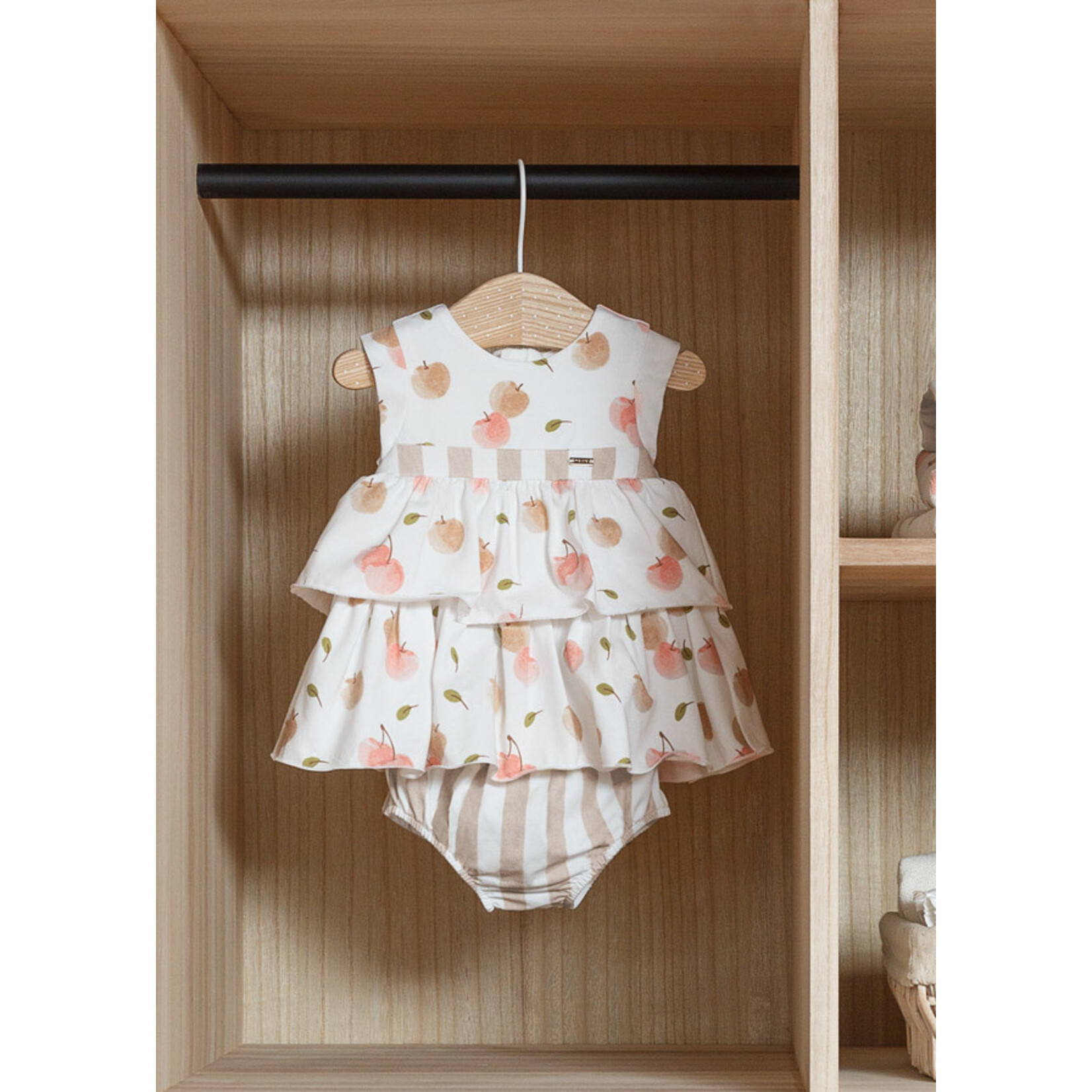 MAYORAL NEWBORN DRESS W/ DIAPER COVER