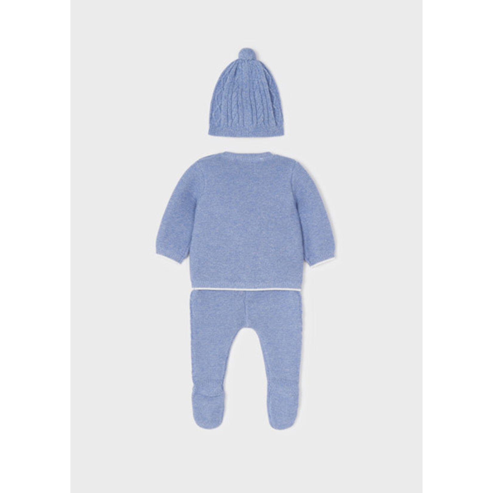 MAYORAL NEWBORN Baby Boy Knit Leg Warmer & Hat Set