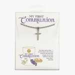 DICKSONS 1ST COMMUNION CROSS STAINLESS STEEL NECKLACE