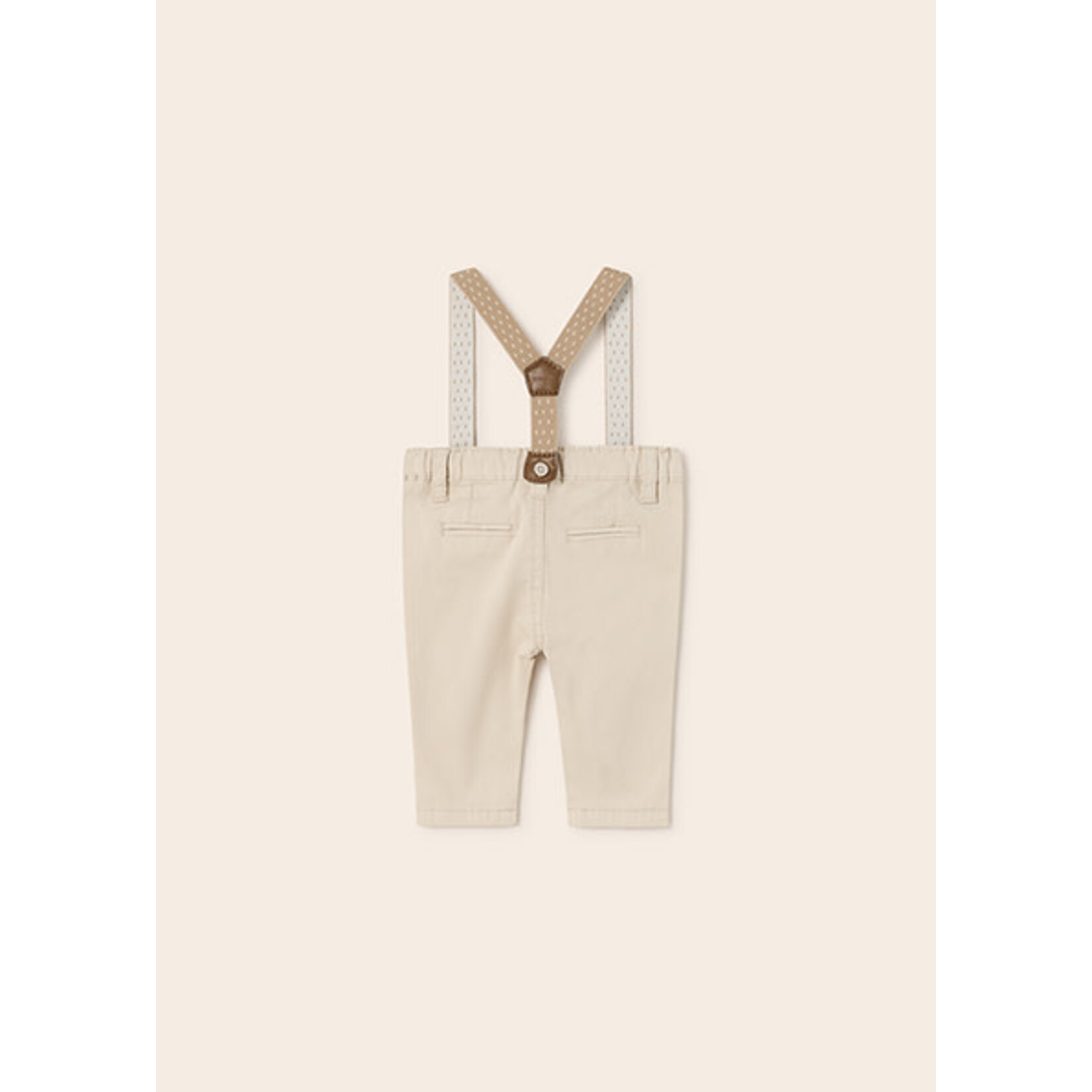 MAYORAL NEWBORN Baby Boy Suspender Cotton Pants