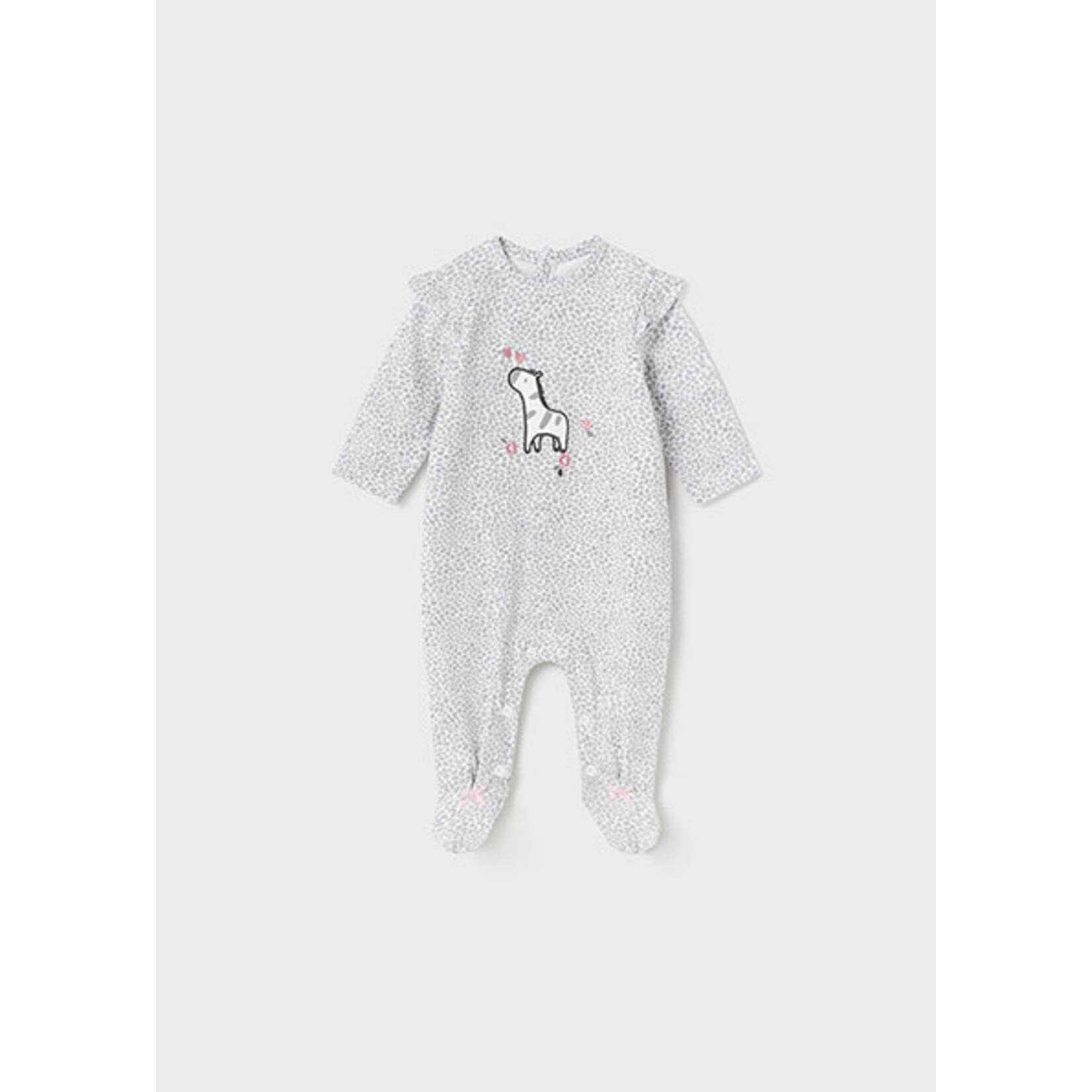 MAYORAL NEWBORN [BABY] FOOTED ONE-PIECE SUSTAINABLE COTTON