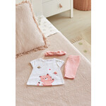MAYORAL NEWBORN 3PC SUSTAINABLE COTTON SET BABY GIRL