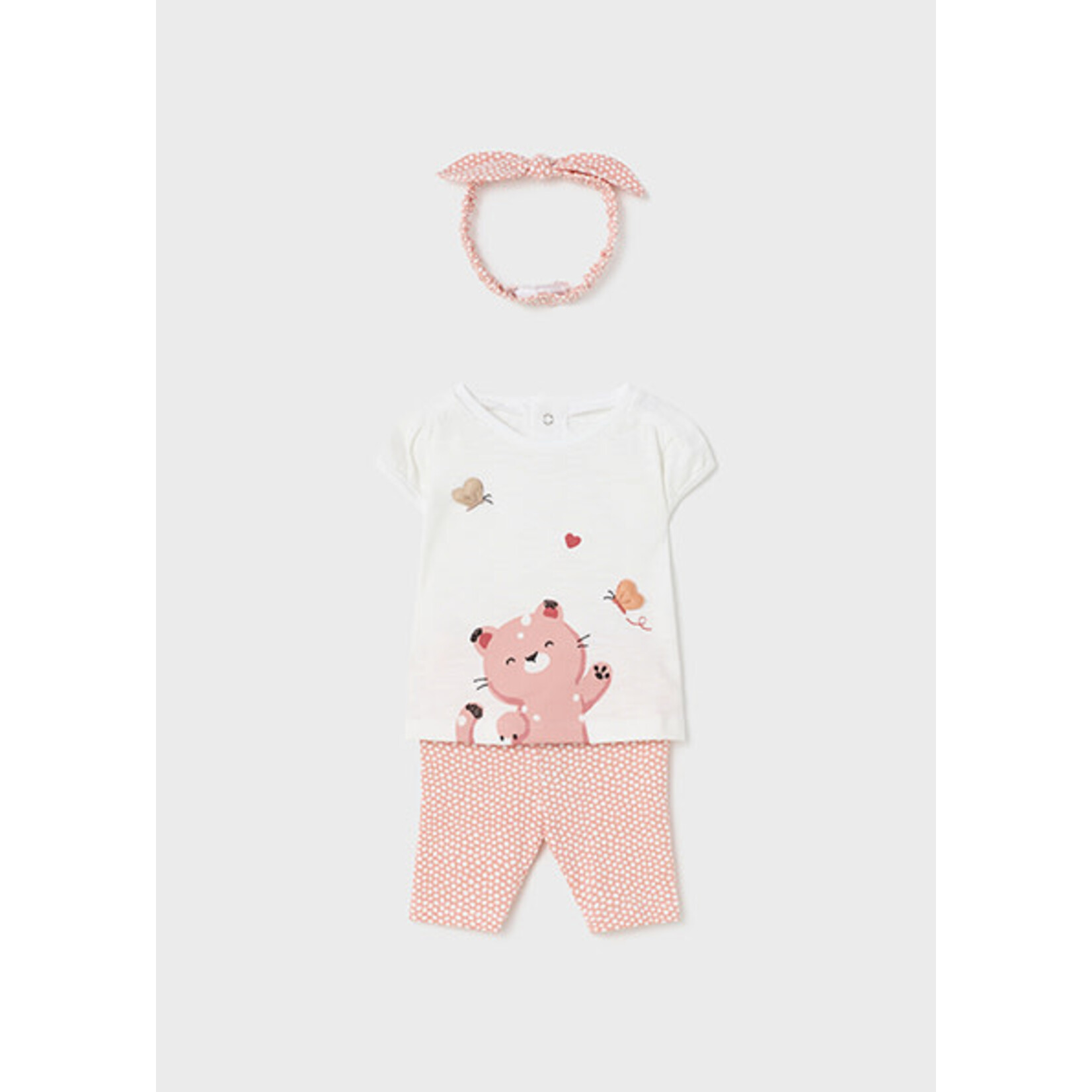 MAYORAL NEWBORN 3PC SUSTAINABLE COTTON SET BABY GIRL