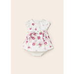MAYORAL NEWBORN TULIP ROSE DRESS