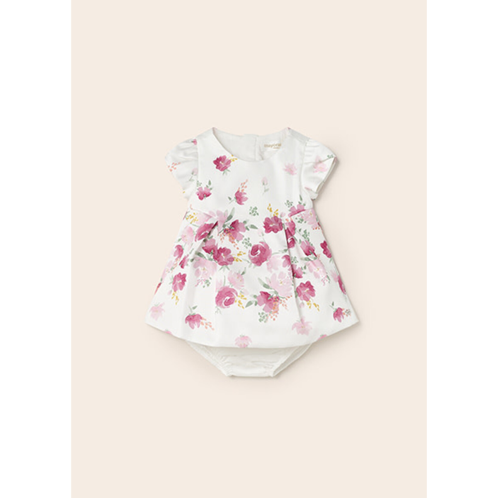 MAYORAL NEWBORN TULIP ROSE DRESS