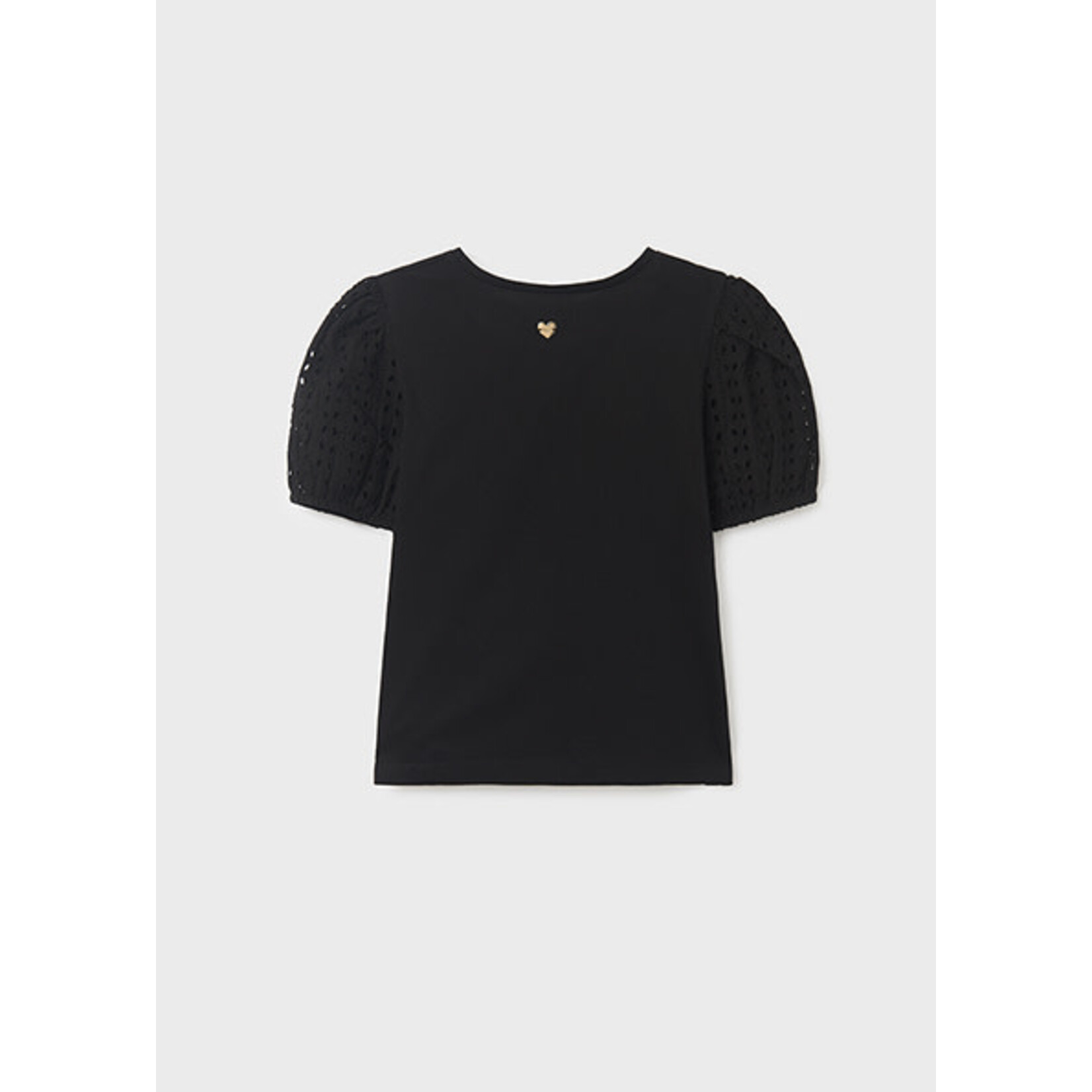 MAYORAL TWEEN Eyelet Short Sleeve Tween Girl Tee