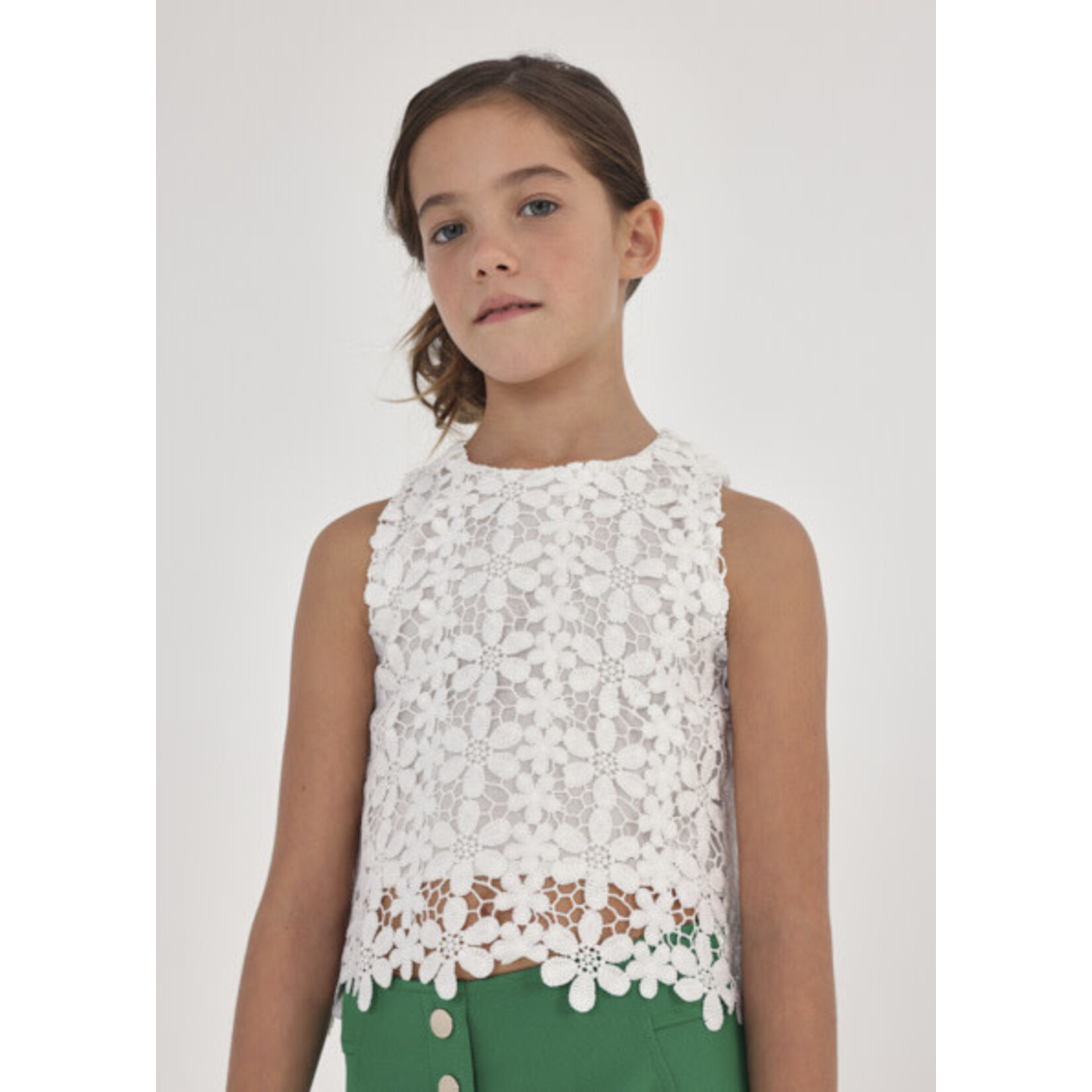 MAYORAL TWEEN SLEEVELESS GUIPURE TWEEN TOP