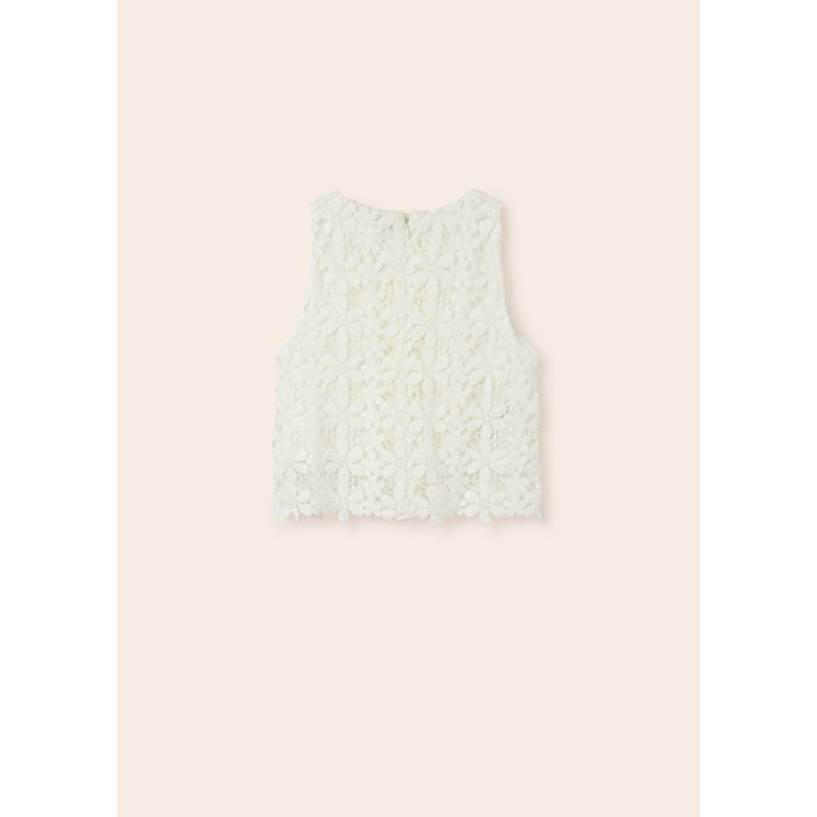 MAYORAL TWEEN [TWEEN] SLEEVELESS GUIPURE TOP GIRL