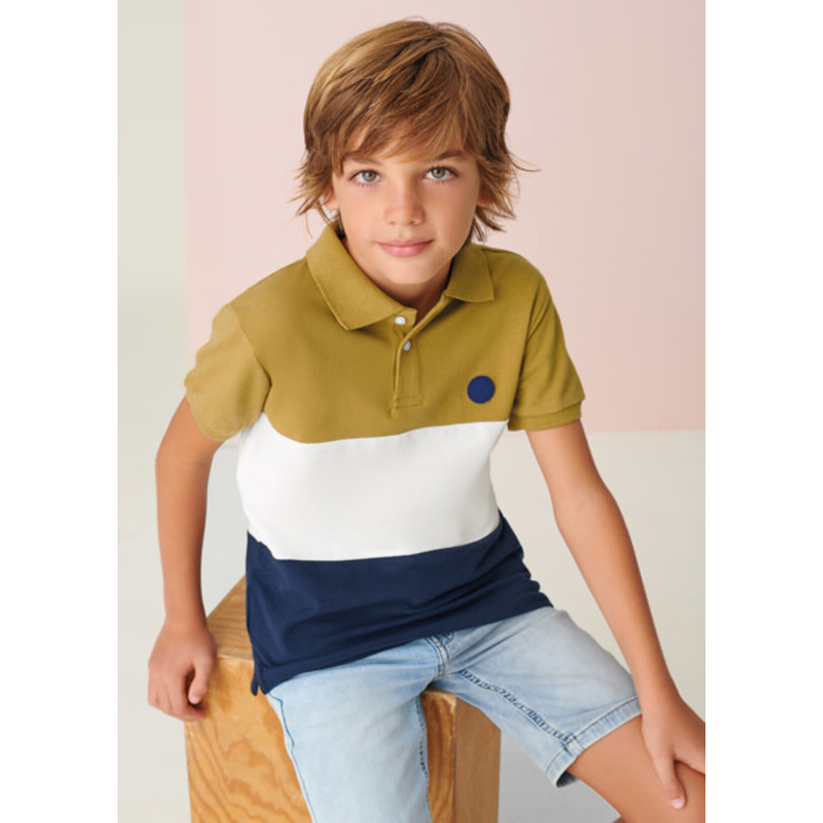 MAYORAL TWEEN Colorblock Tween Boy Polo