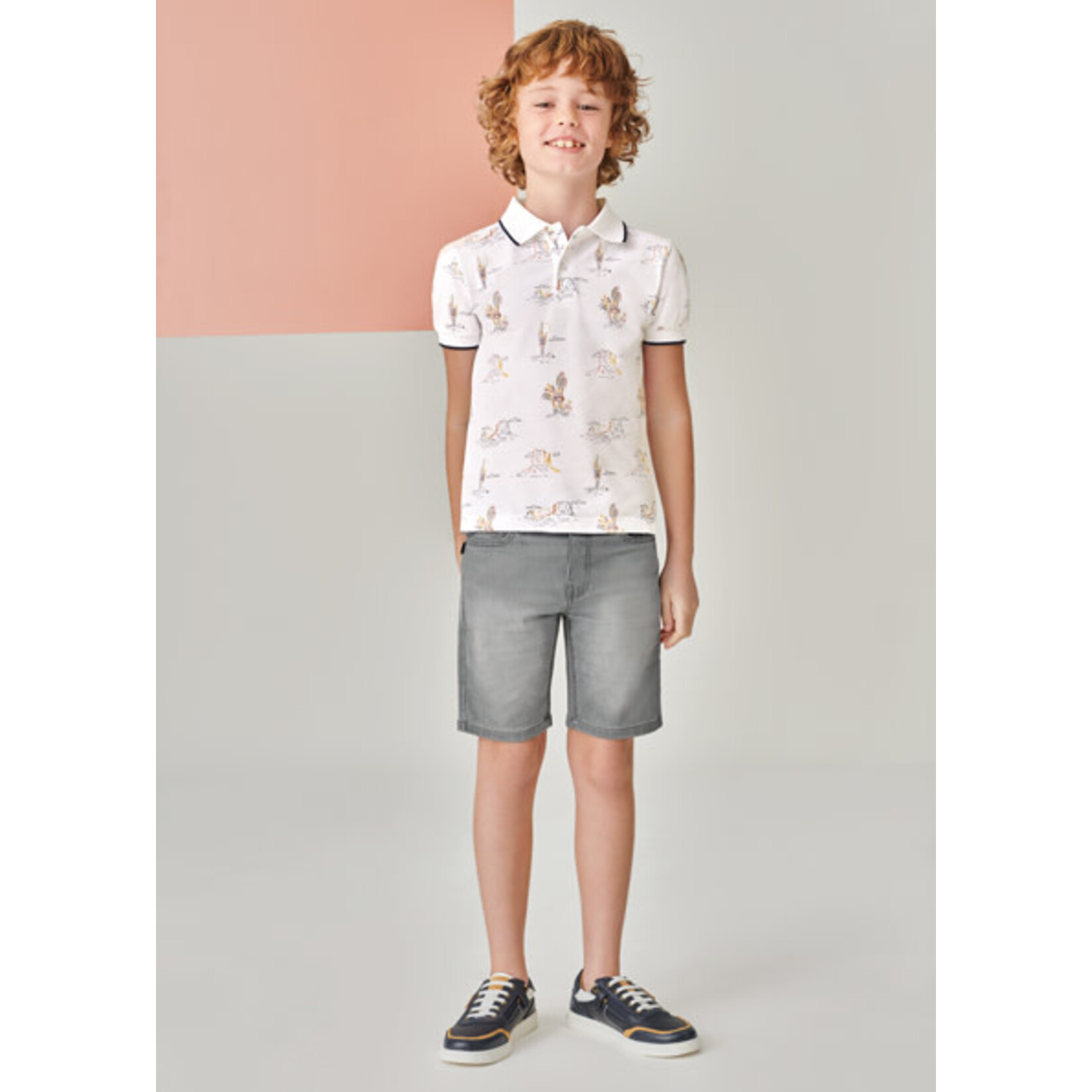 MAYORAL TWEEN SUSTAINABLE COTTON TWEEN SHORTS W/ ADJUSTABLE WAIST