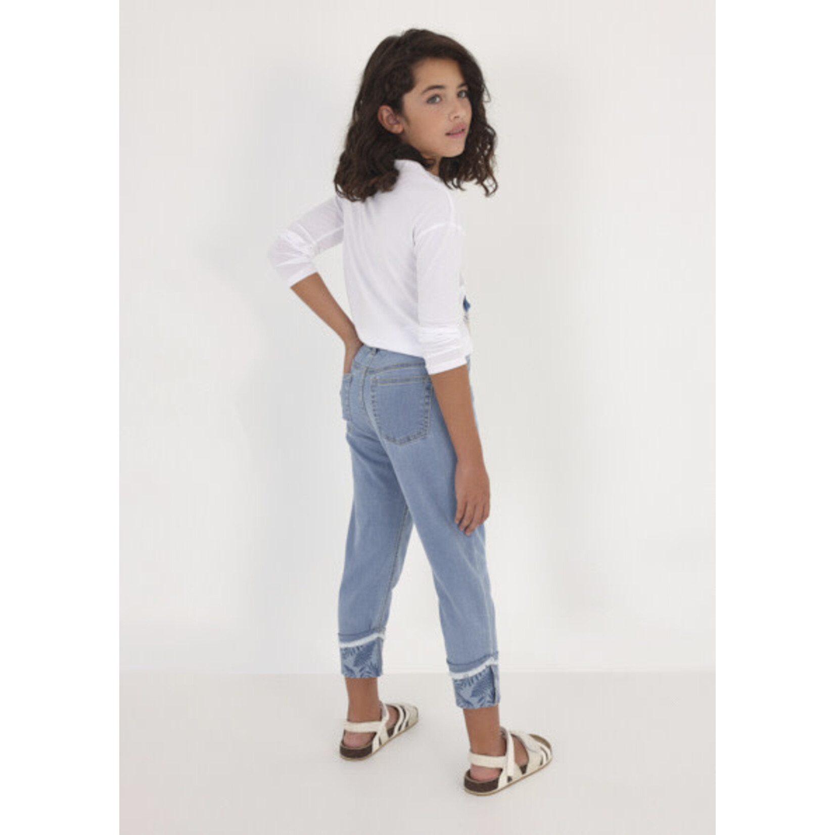 MAYORAL TWEEN Denim Crop Tween Girl Bottoms