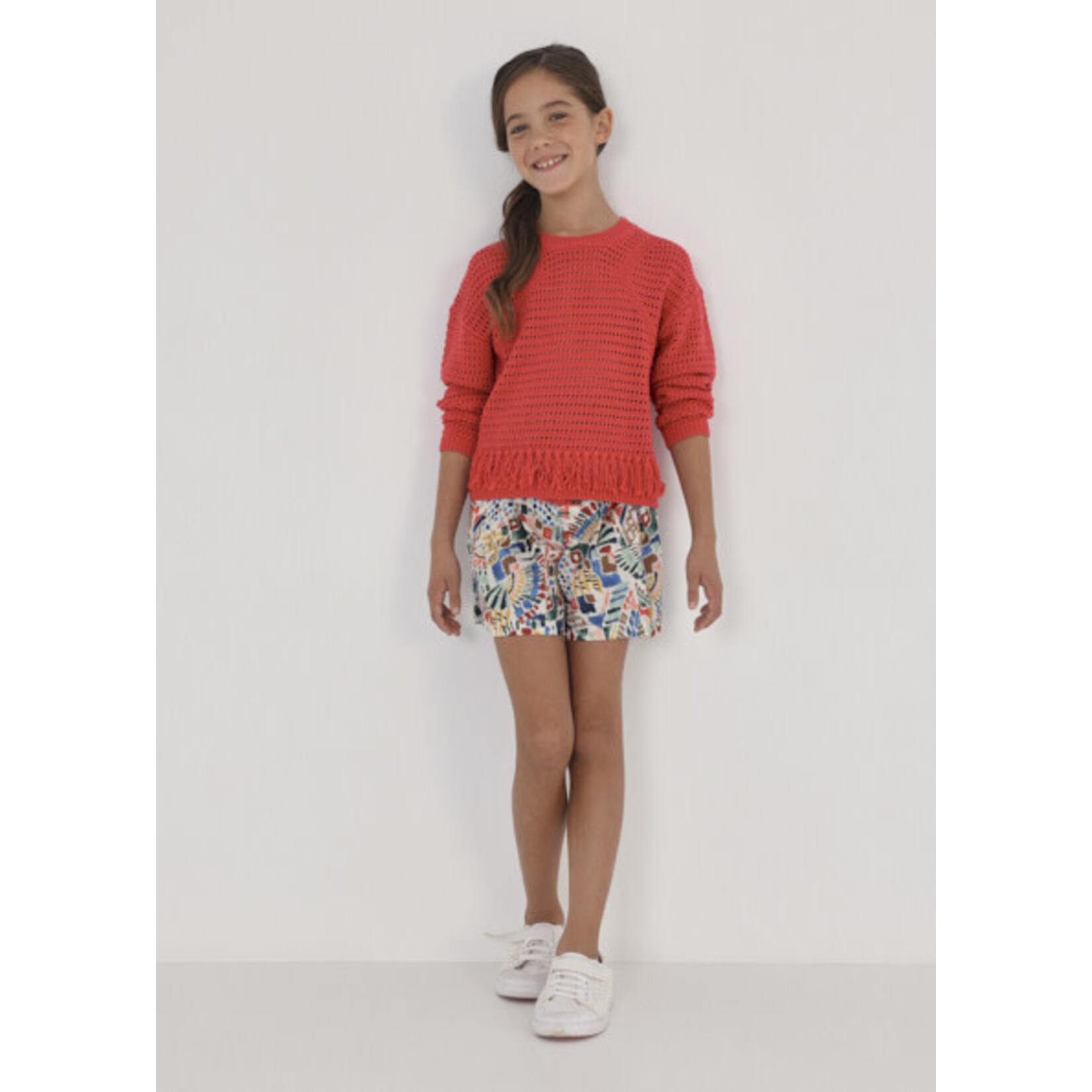 MAYORAL TWEEN Printed Cotton Tween Girl Skort