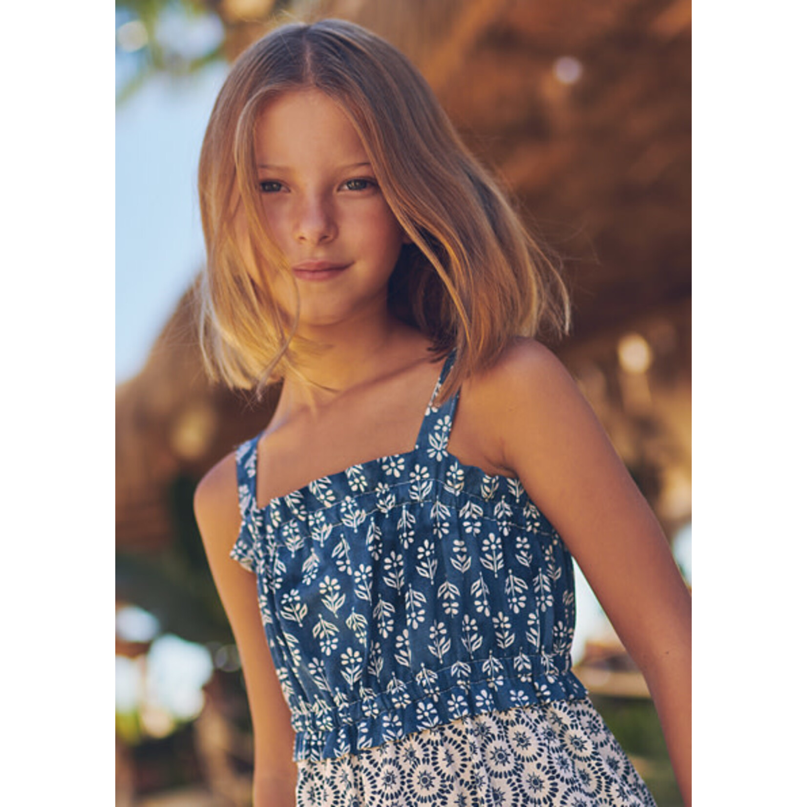 MAYORAL TWEEN PRINTED COTTON TWEEN DRESS