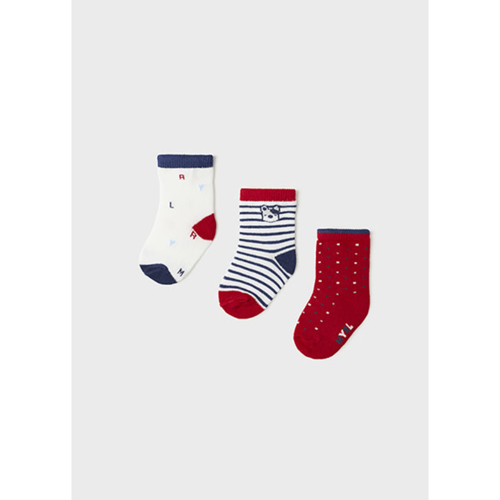 MAYORAL NEWBORN 3PK BABY SOCKS