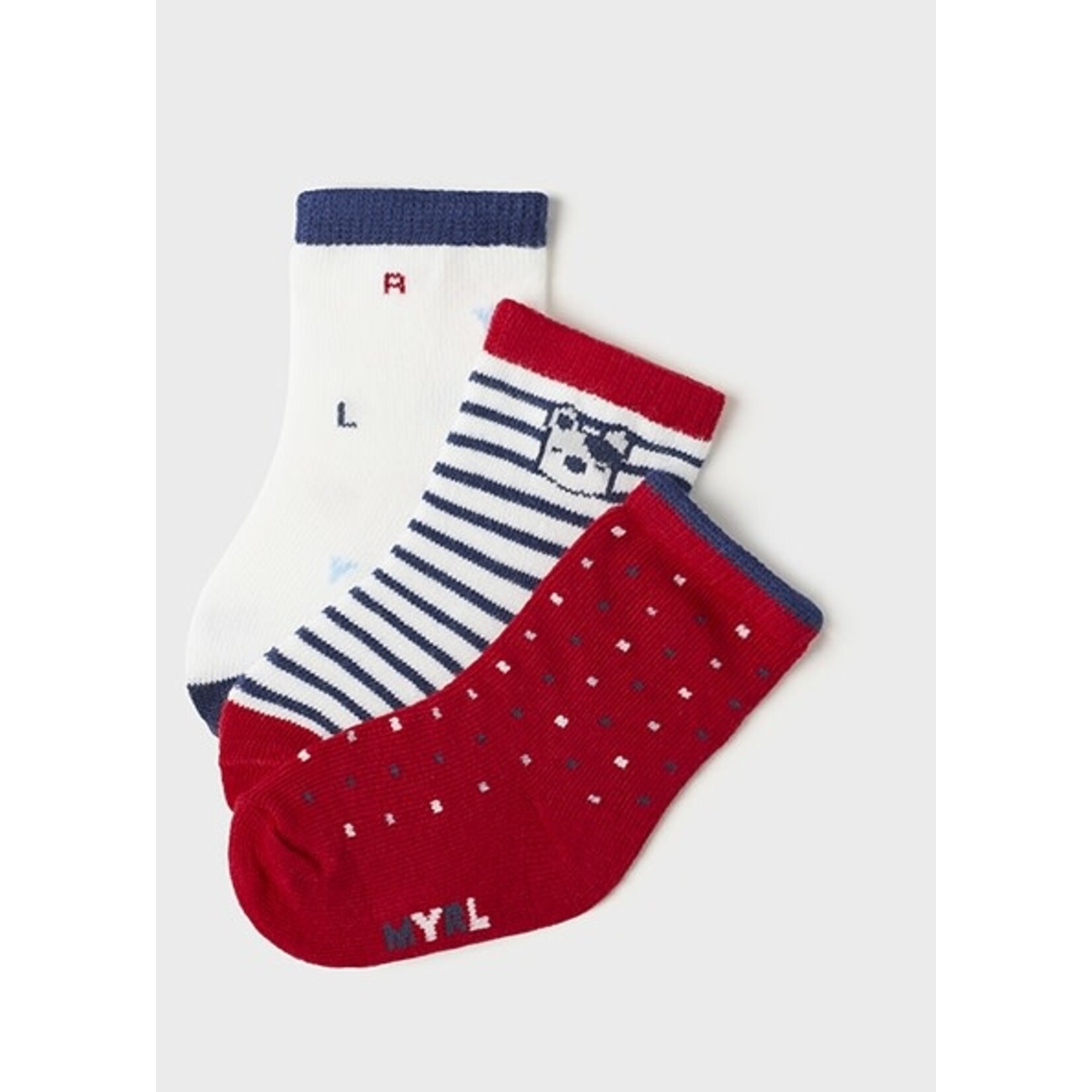 MAYORAL NEWBORN 3PK BABY SOCKS