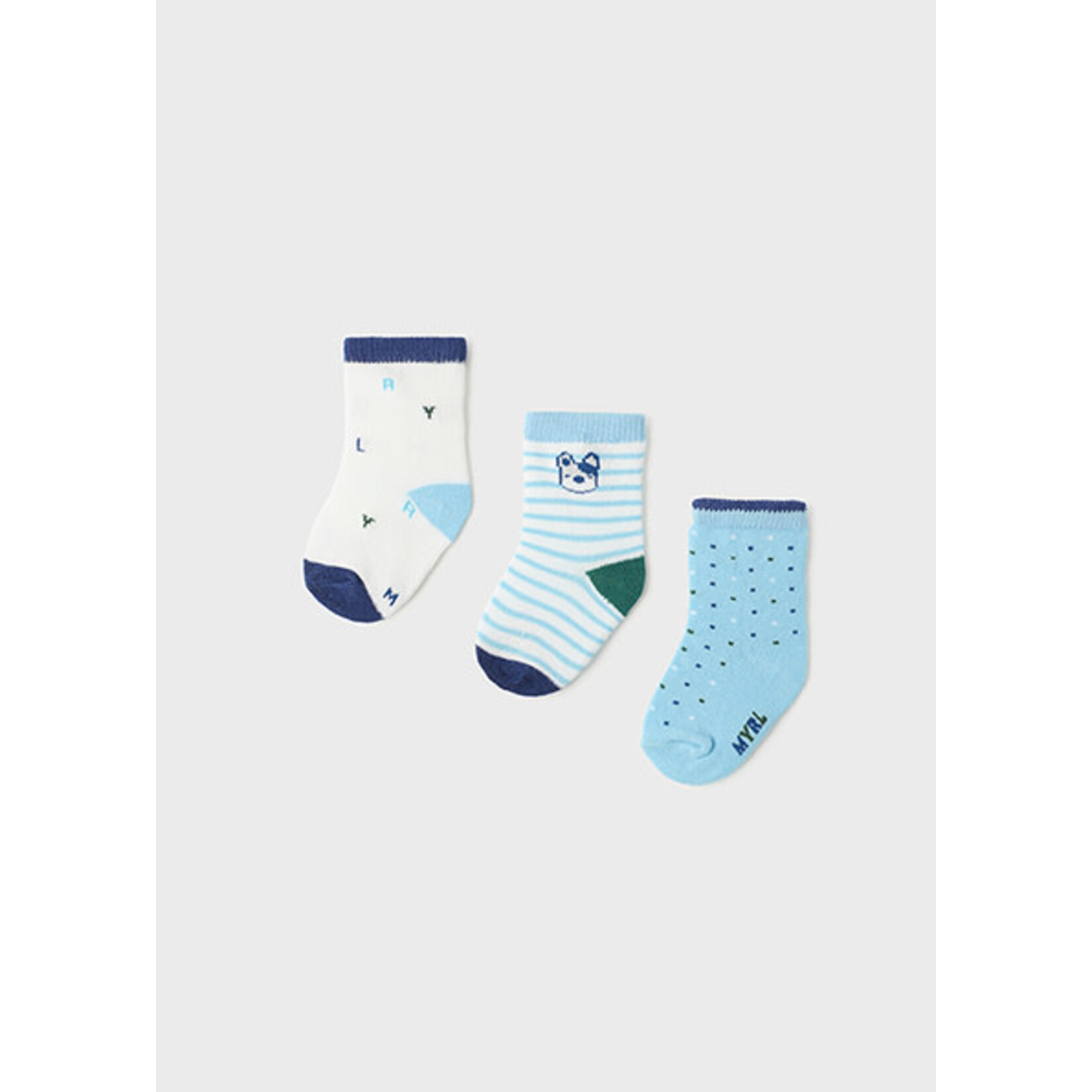 MAYORAL NEWBORN 3PK BABY SOCKS