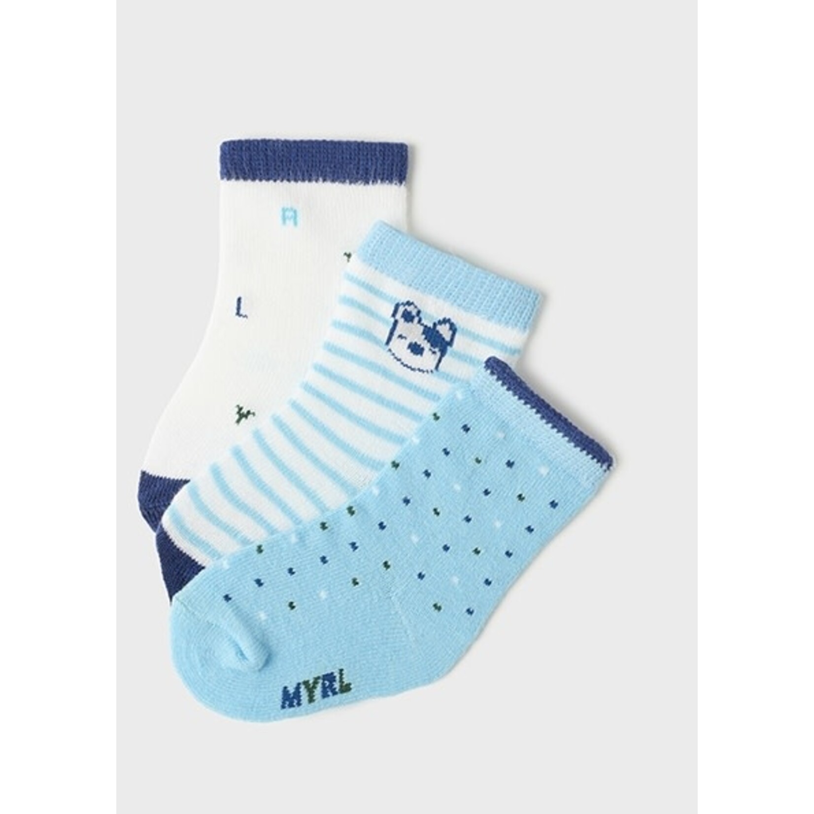 MAYORAL NEWBORN 3PK BABY SOCKS