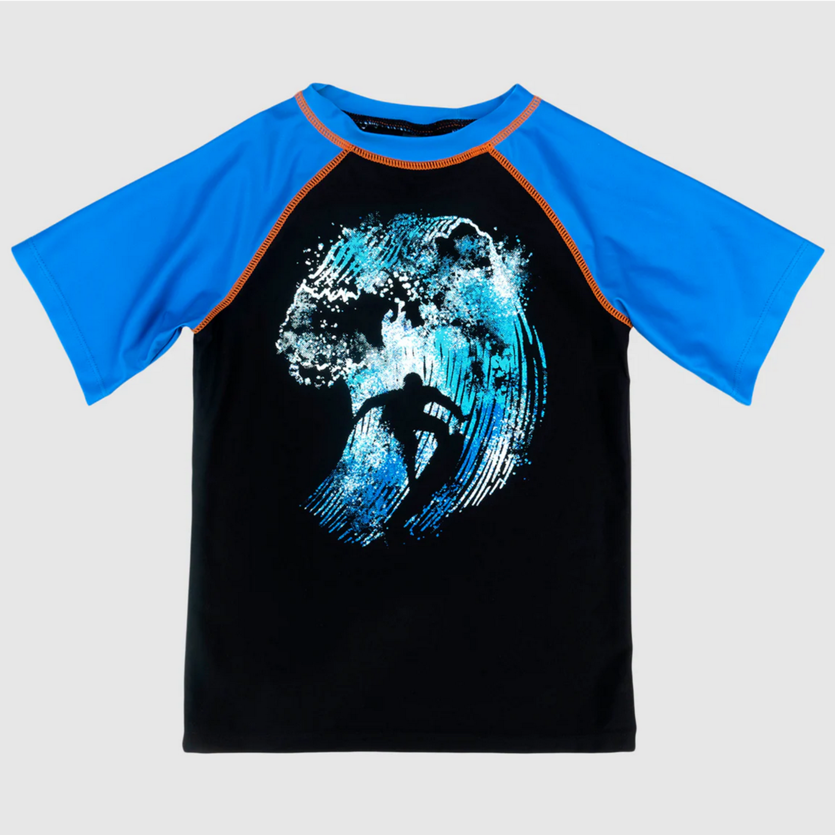 APPAMAN CATCHING WAVES TWEEN RASHGUARD TEE