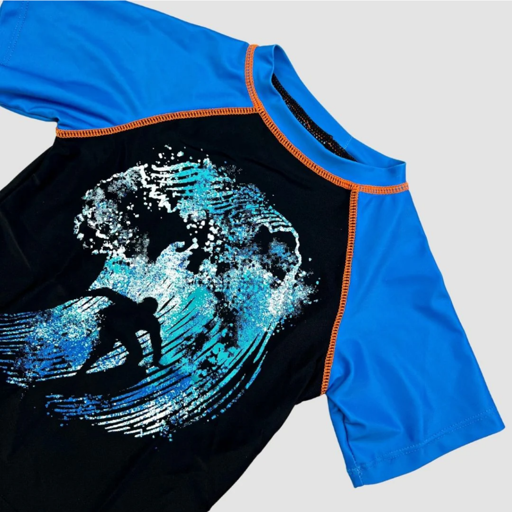 APPAMAN CATCHING WAVES TWEEN RASHGUARD TEE