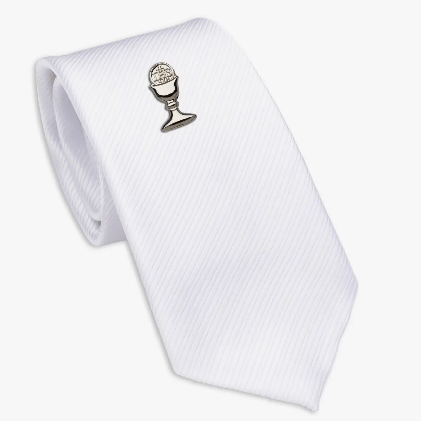 CHERISHED MOMENTS FIRST COMMUNION TIE & CHALICE PIN SET