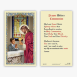 CHRISTIAN BRANDS CATHOLIC FIRST COMMUNION PRAYER CARD - BOY