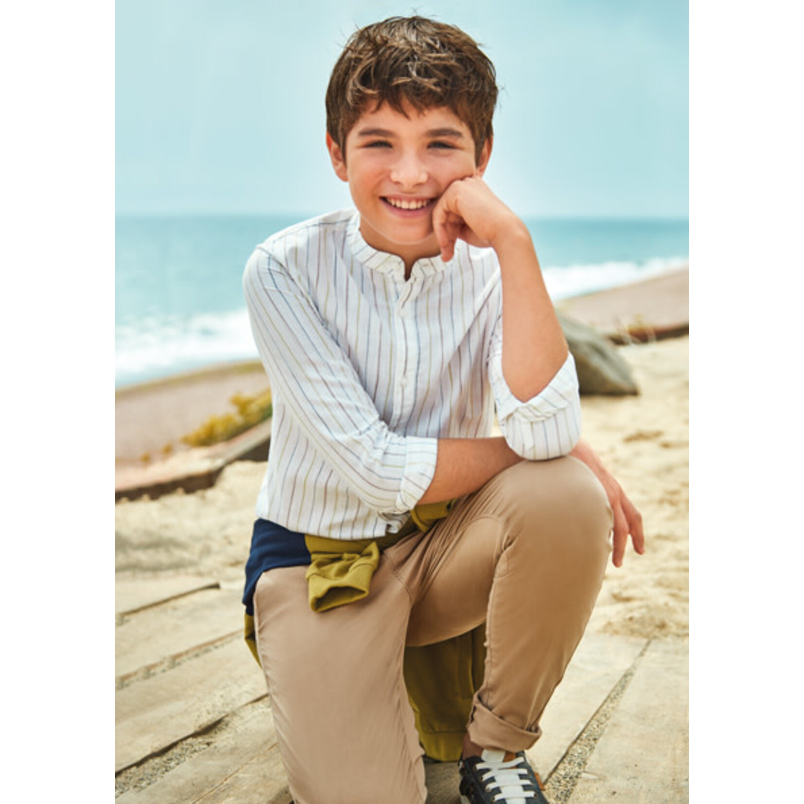 MAYORAL TWEEN SUSTAINABLE COTTON SLIM FIT TWEEN CHINO PANTS BOY