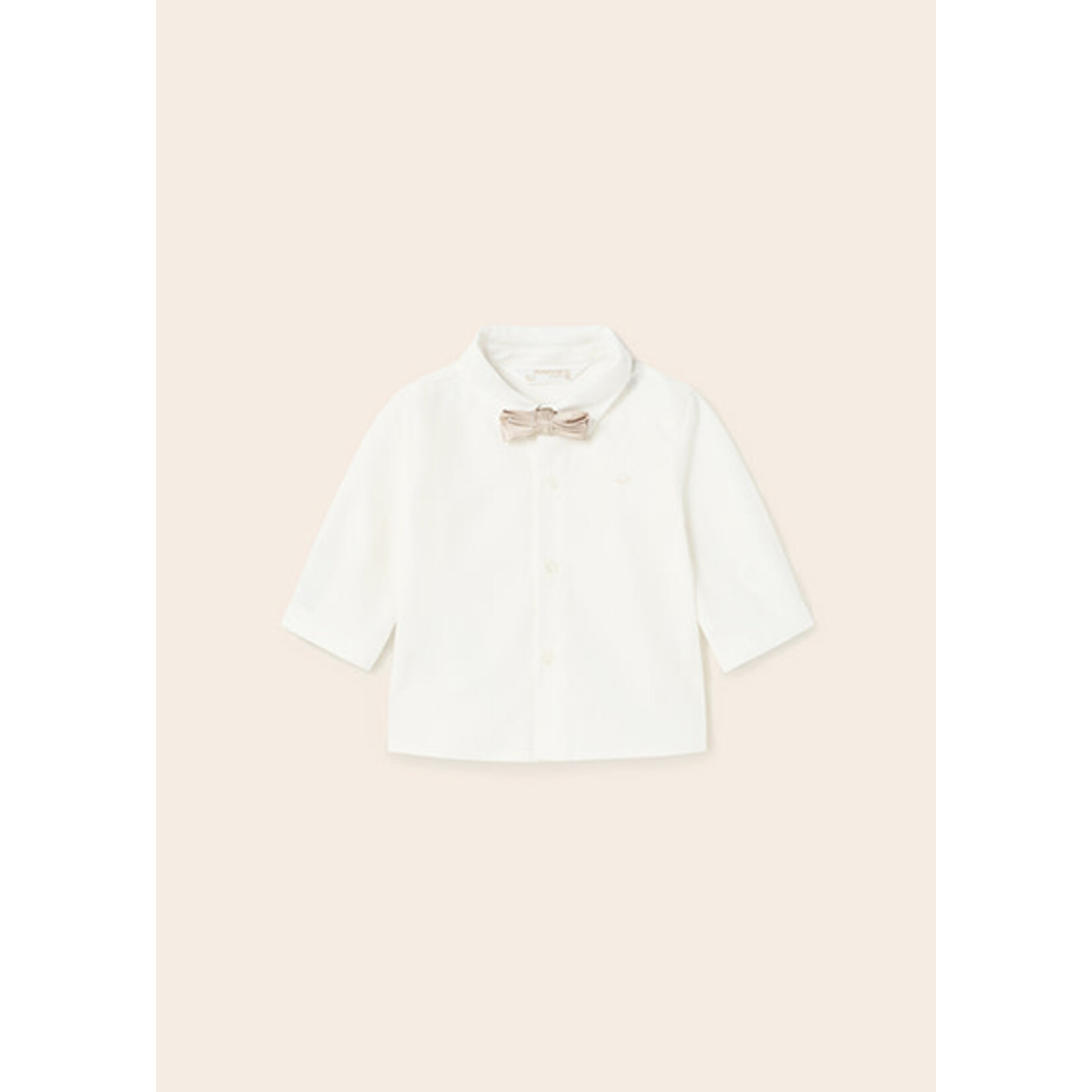 MAYORAL NEWBORN Baby Boy Shirt & Bowtie