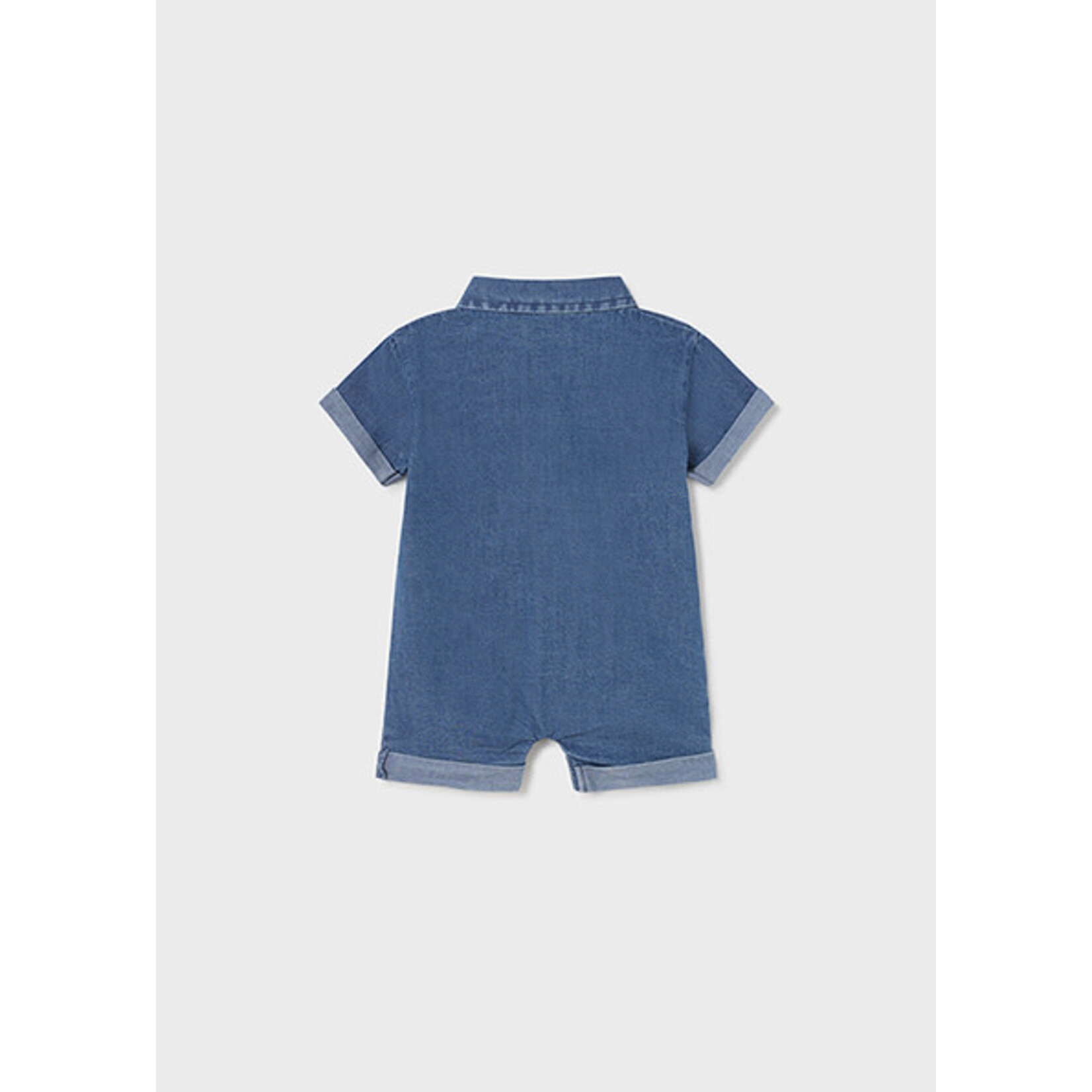 MAYORAL NEWBORN Baby Boy Cotton Denim Romper