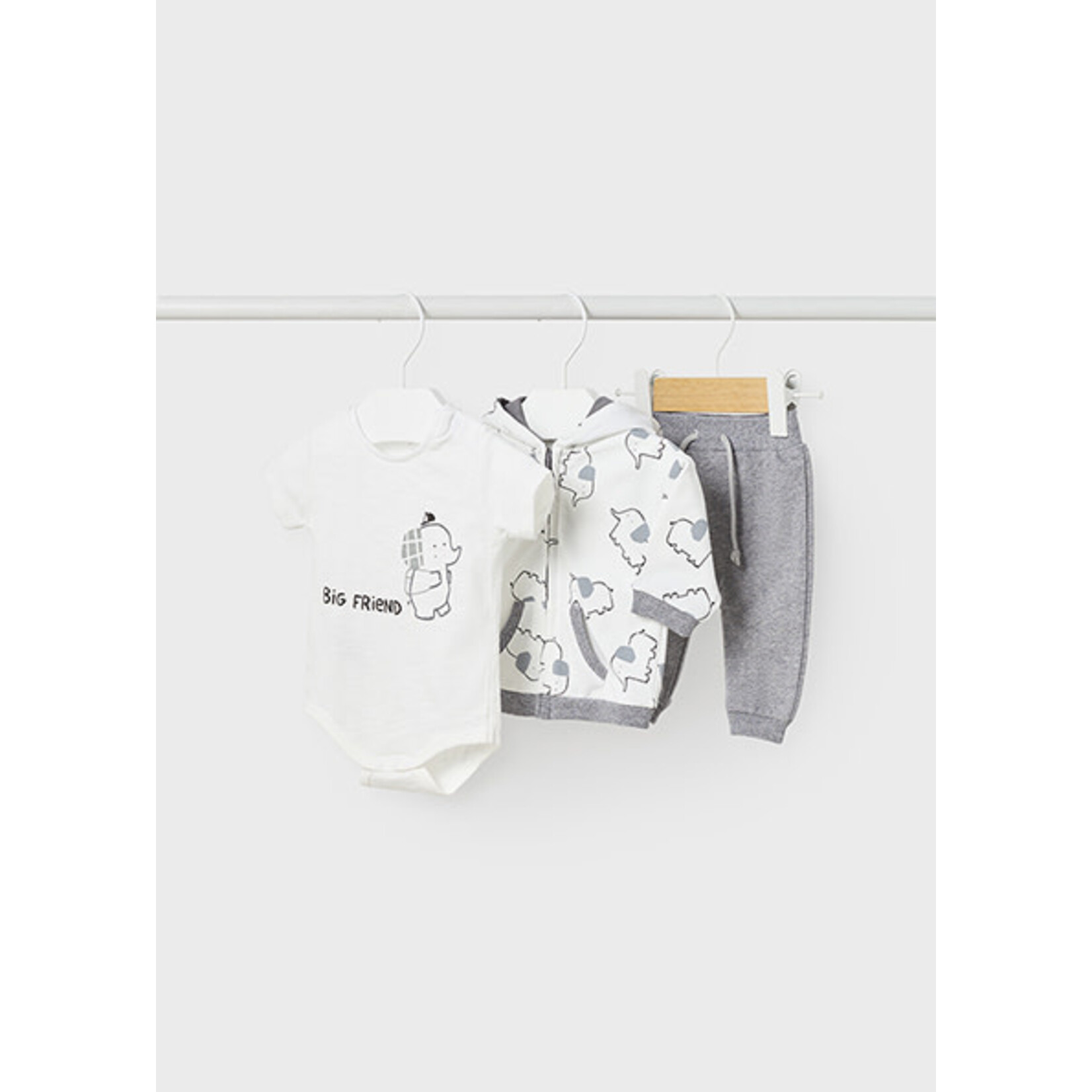 MAYORAL NEWBORN Baby 3pc Cotton Tracksuit