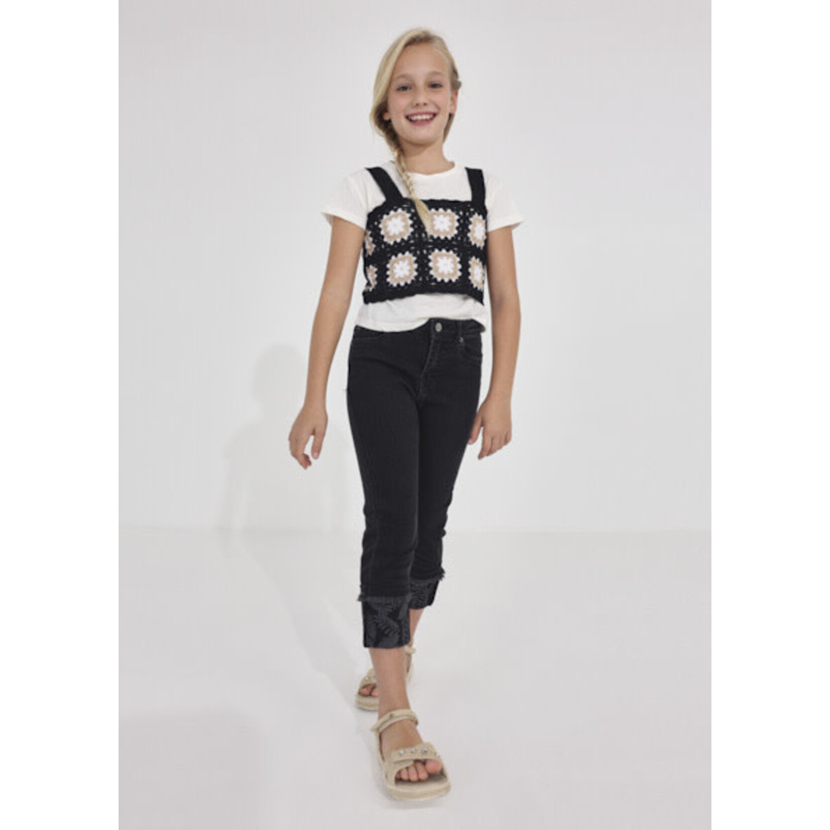 MAYORAL TWEEN CROCHET TOP & SHIRT TWEEN SET