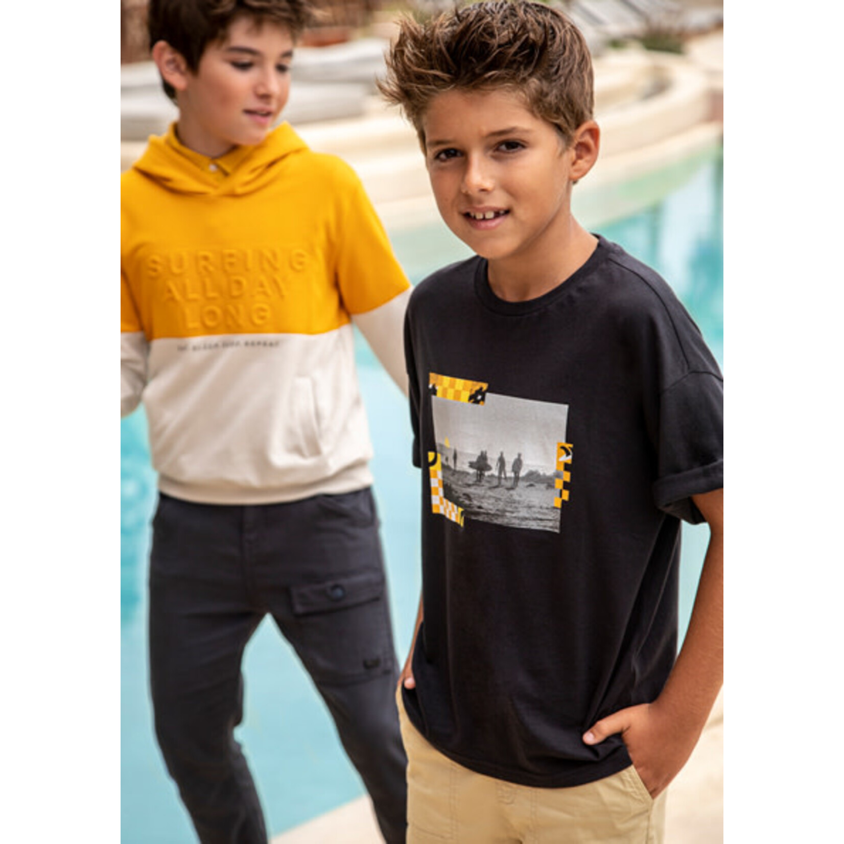 MAYORAL TWEEN Sustainable Cotton Tween Boy Graphic Tee- 2pc
