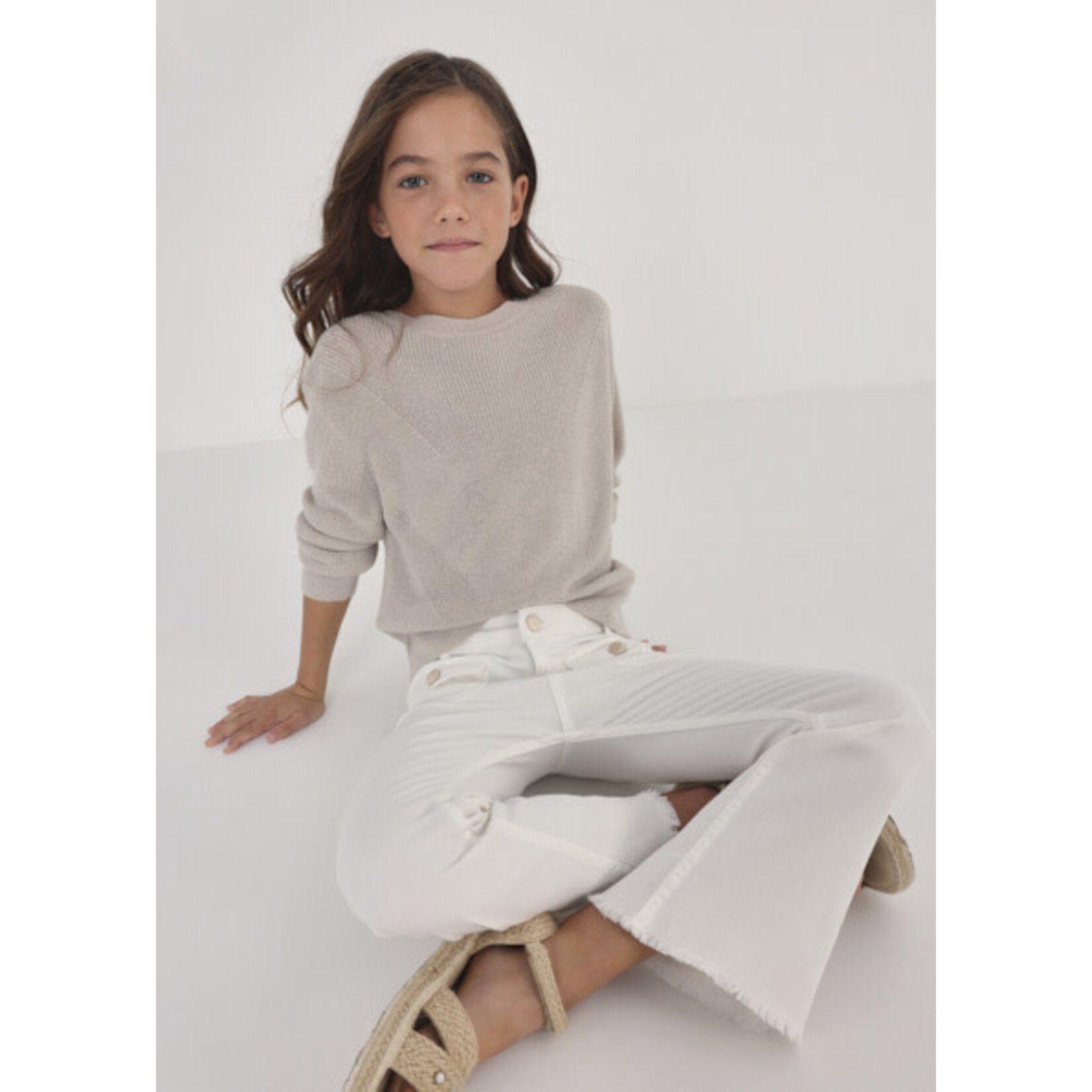 MAYORAL TWEEN SUSTAINABLE COTTON CROPPED PANTS