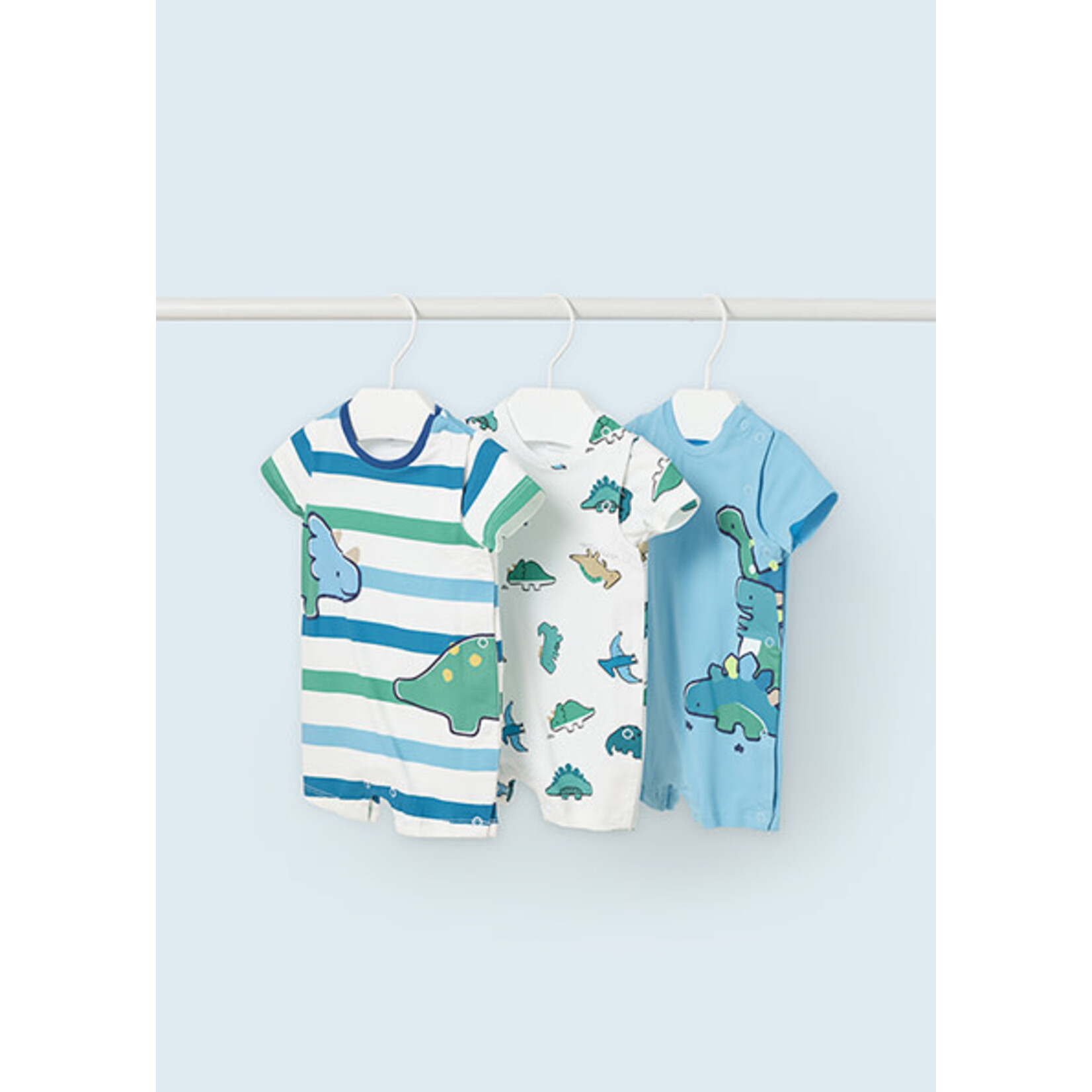 MAYORAL NEWBORN Baby Boy Cotton Dinosaur Romper