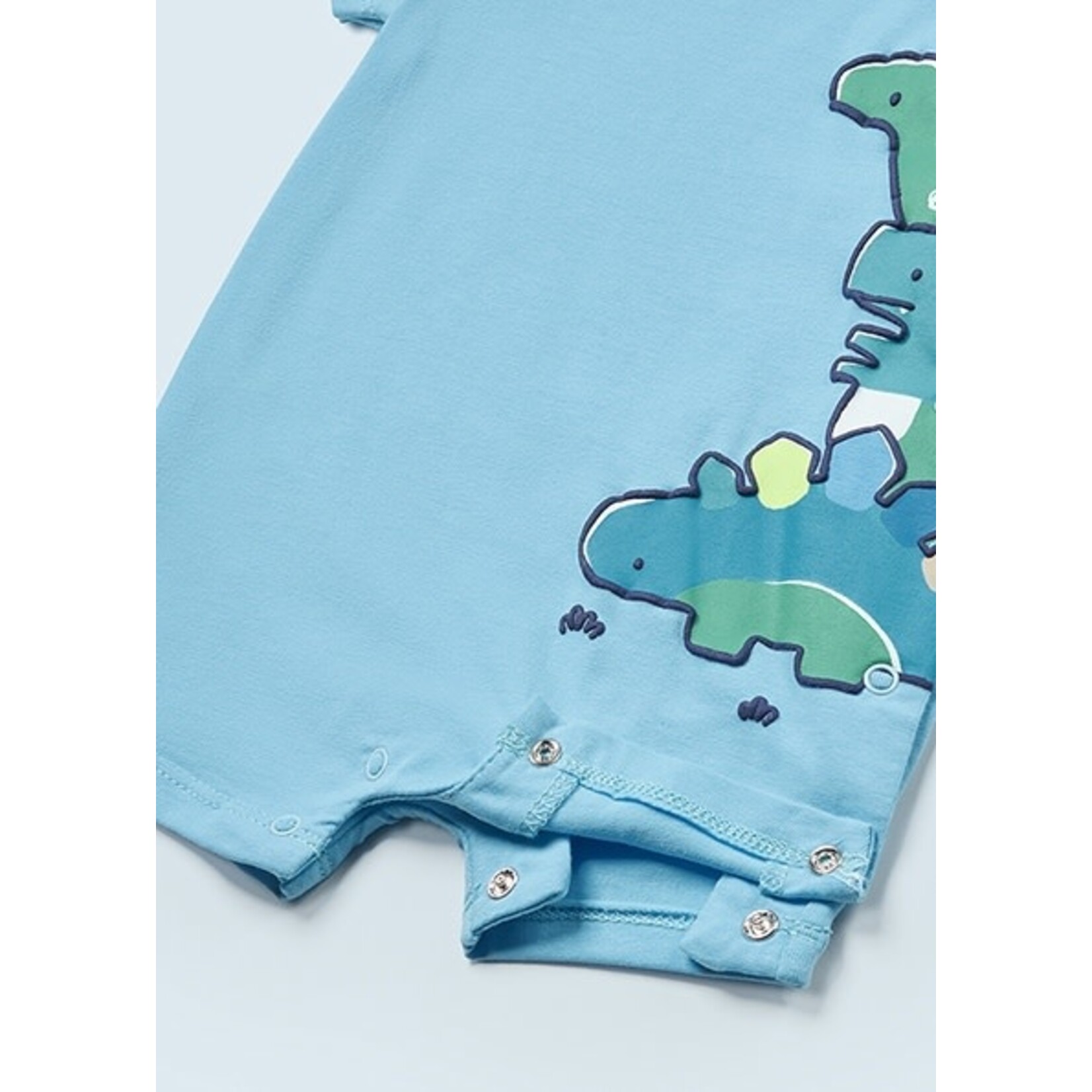 MAYORAL NEWBORN SUSTAINABLE COTTON DINO ROMPER BABY BOY