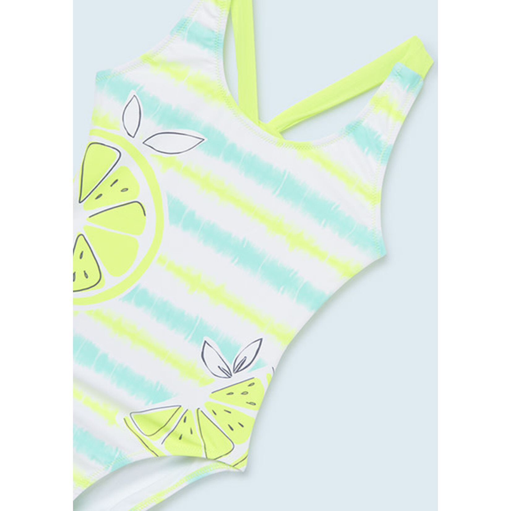 MAYORAL TWEEN STRIPED ONE-PIECE TWEEN SWIMSUIT