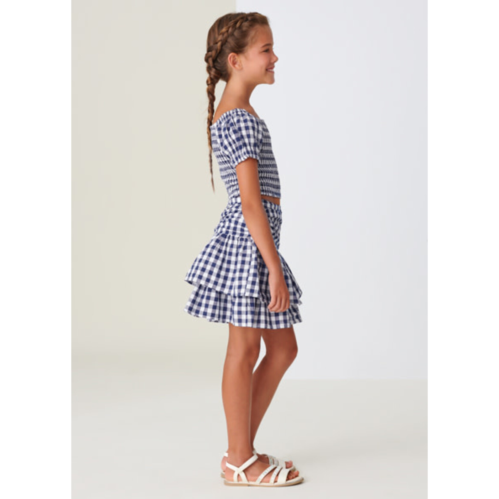 Girl skirt cotton deals