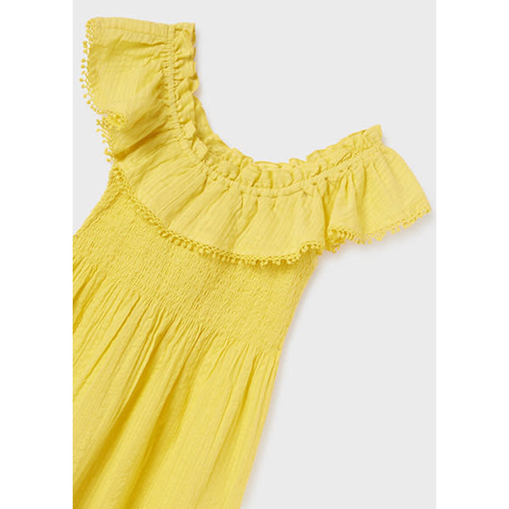 MAYORAL TWEEN SMOCKED RUFFLED TWEEN DRESS