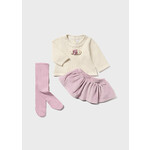 MAYORAL NEWBORN 3PC BABY SWEATER & SKIRT SET