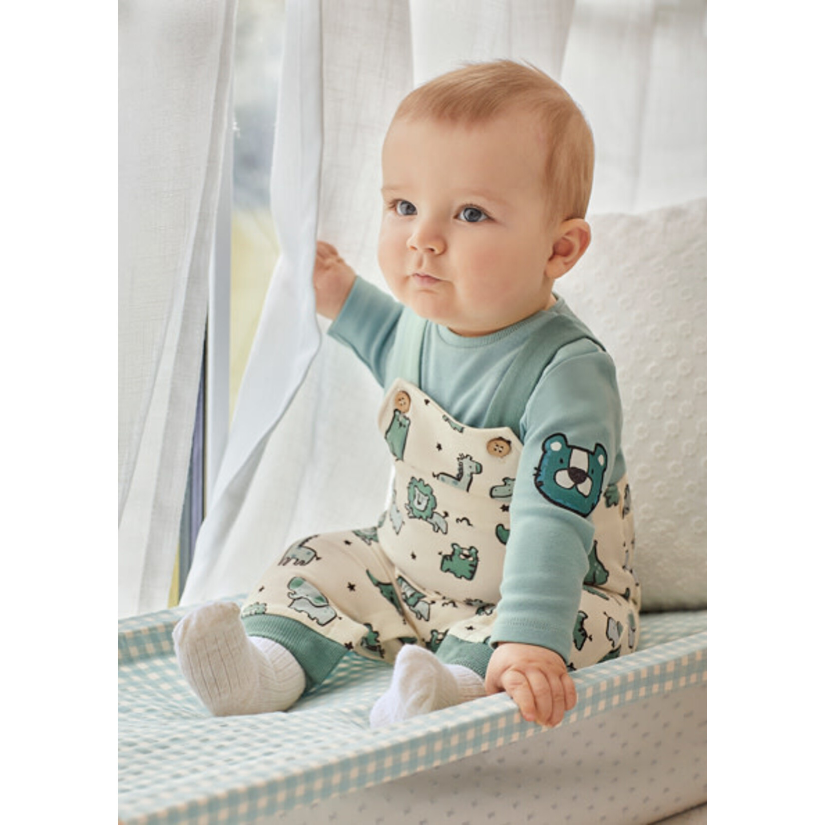 MAYORAL NEWBORN Baby Boy Overall One Piece