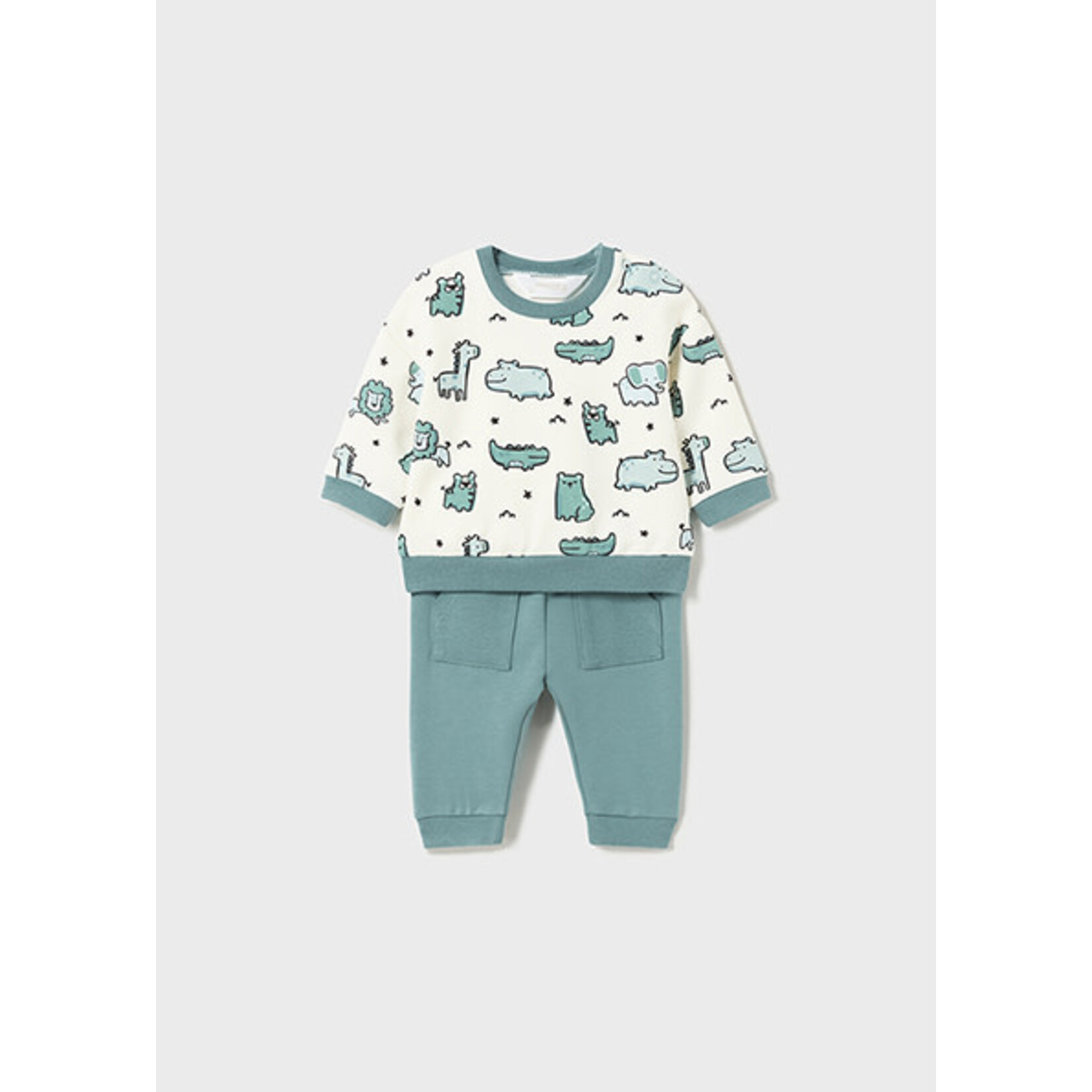 MAYORAL NEWBORN 2pc Baby Boy Knit Set