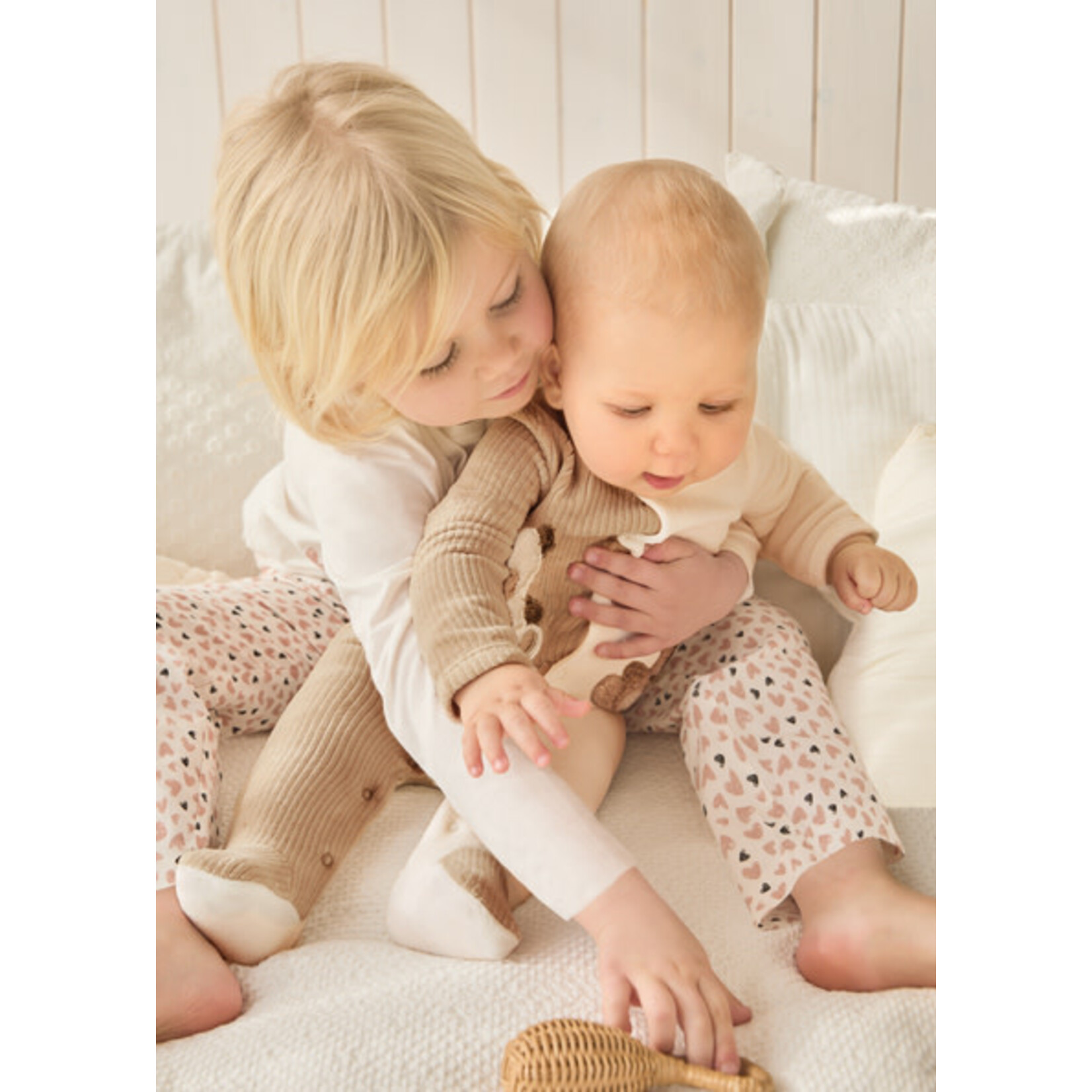 MAYORAL NEWBORN Baby Velour Footed Sleeper